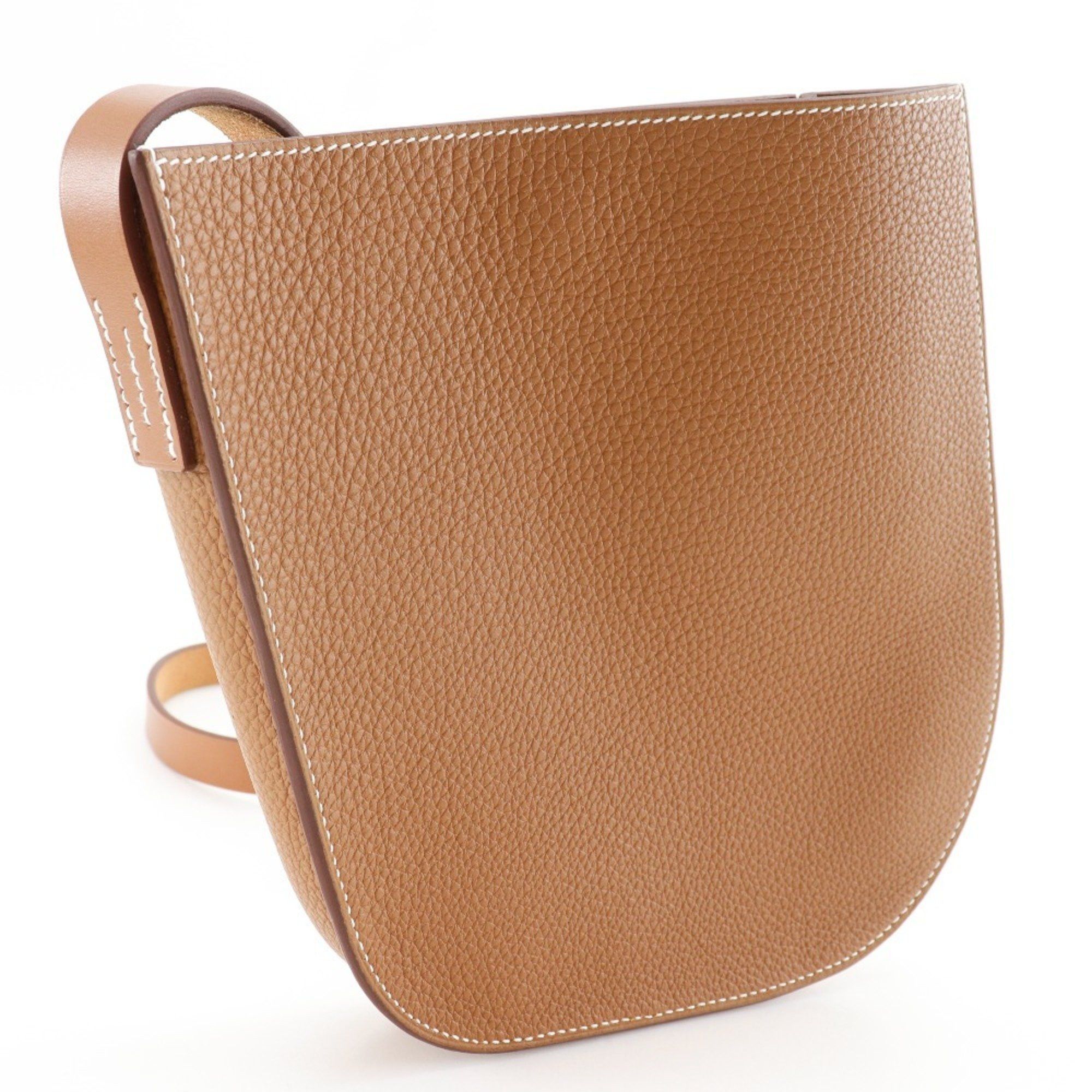 Hermes Hermes Perspective Cavalier 21 Shoulder Bag Togo Gold 2022 Brown U Snap Button Unisex Size ONE SIZE - 3 Thumbnail