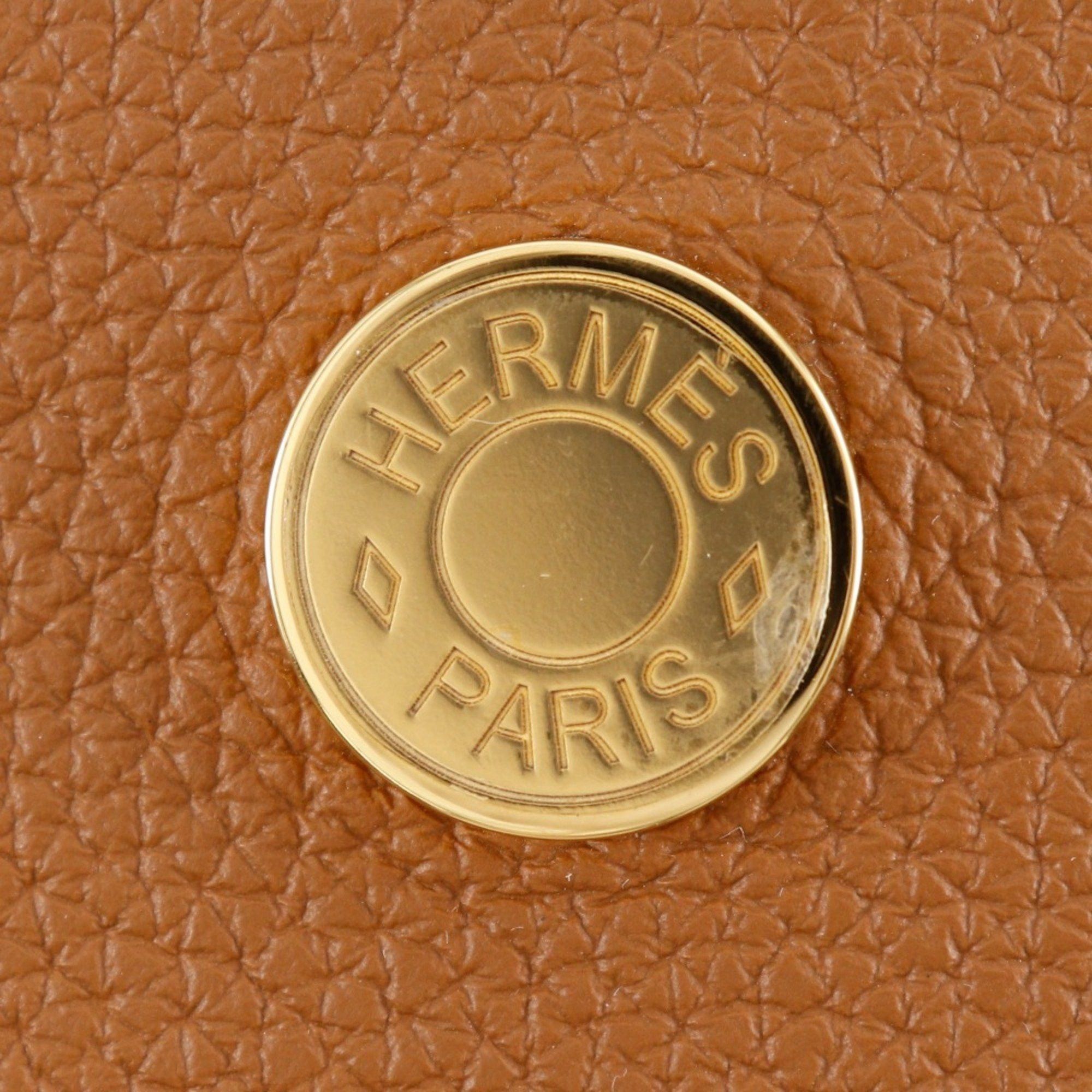 Hermes Hermes Perspective Cavalier 21 Shoulder Bag Togo Gold 2022 Brown U Snap Button Unisex Size ONE SIZE - 12 Thumbnail