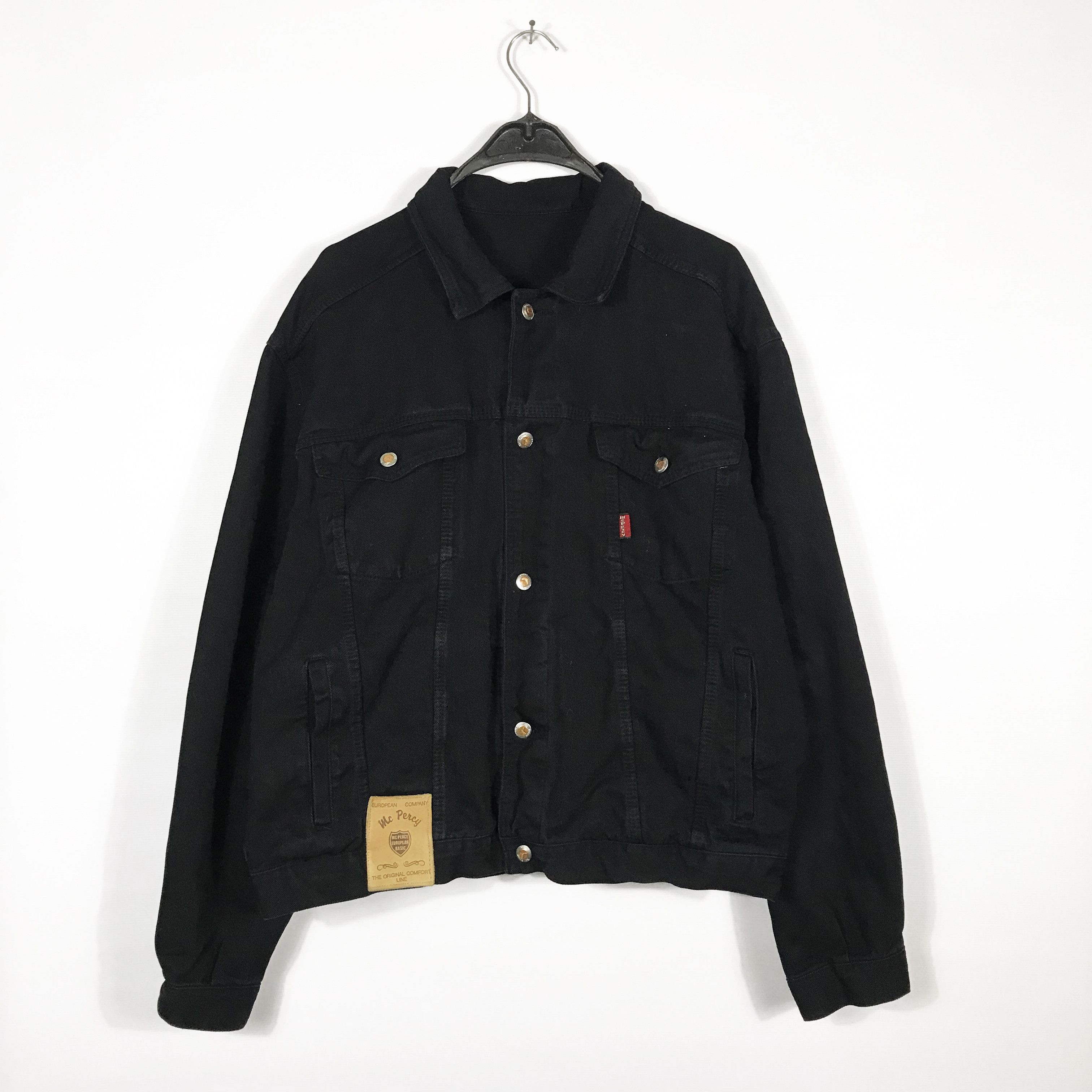 Denim Jacket (FINAL DROP before delete) Mc Percy Black Denim Jacket