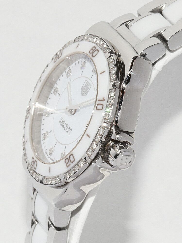 Tag Heuer TAG Heuer TAG Heuer Formula 1 Stainless Steel White Ceramic Metal Quartz WAH1313.BA0868 Size ONE SIZE - 3 Thumbnail
