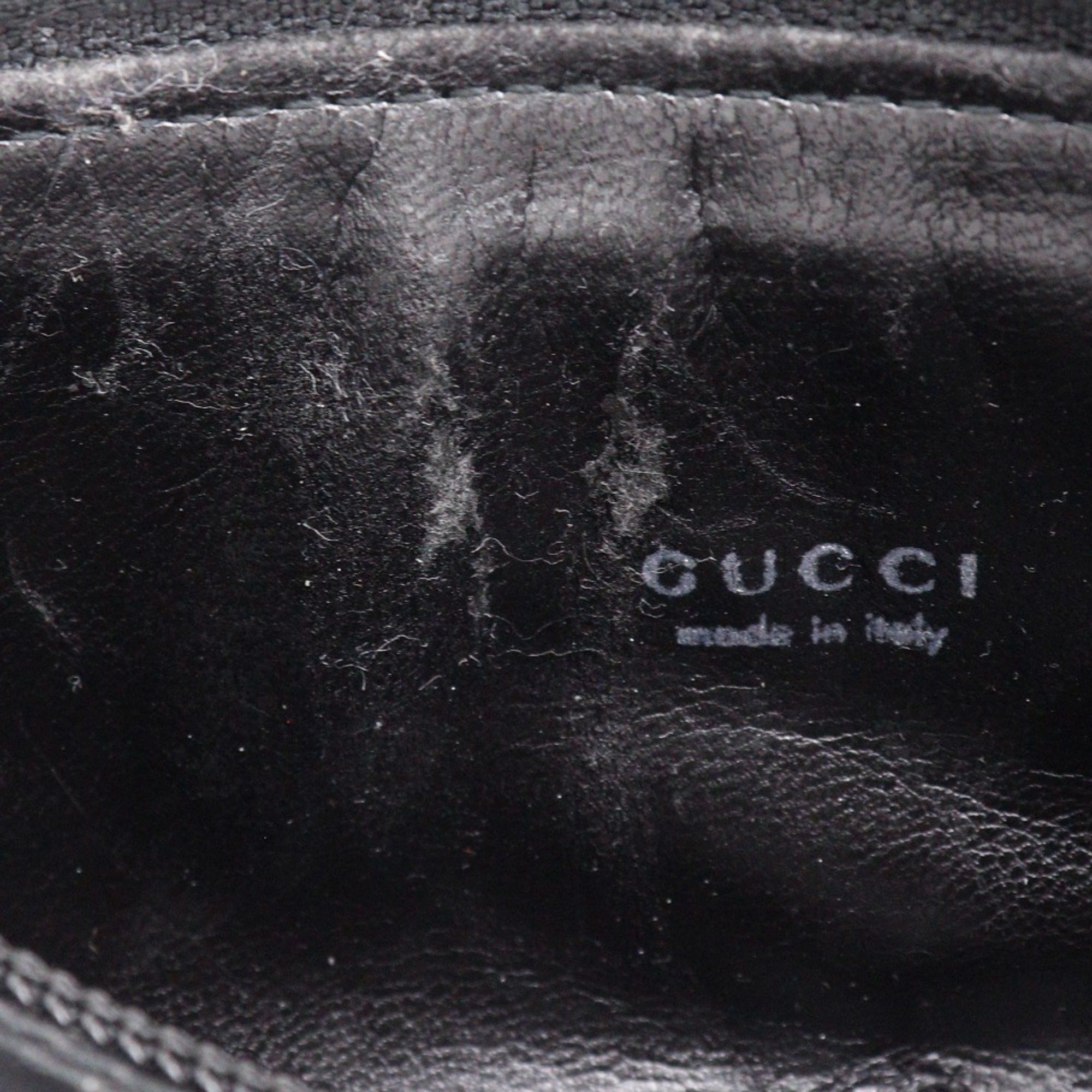 Gucci GUCCI Bamboo Pouch Nylon Canvas Black Unisex Size ONE SIZE - 11 Thumbnail