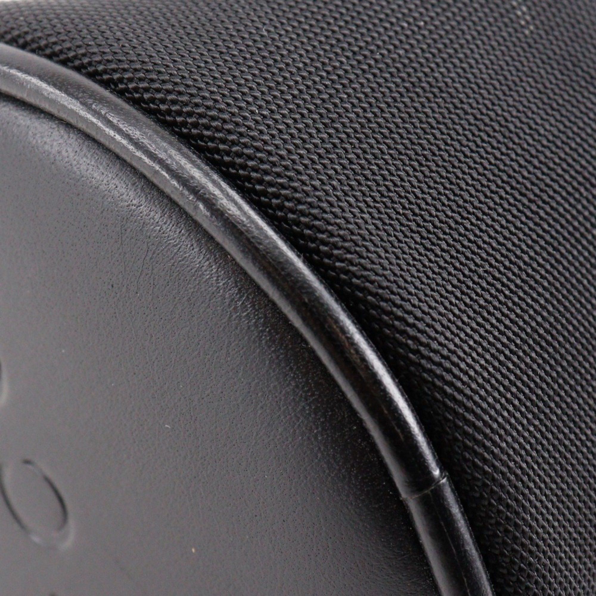 Gucci GUCCI Bamboo Pouch Nylon Canvas Black Unisex Size ONE SIZE - 4 Thumbnail