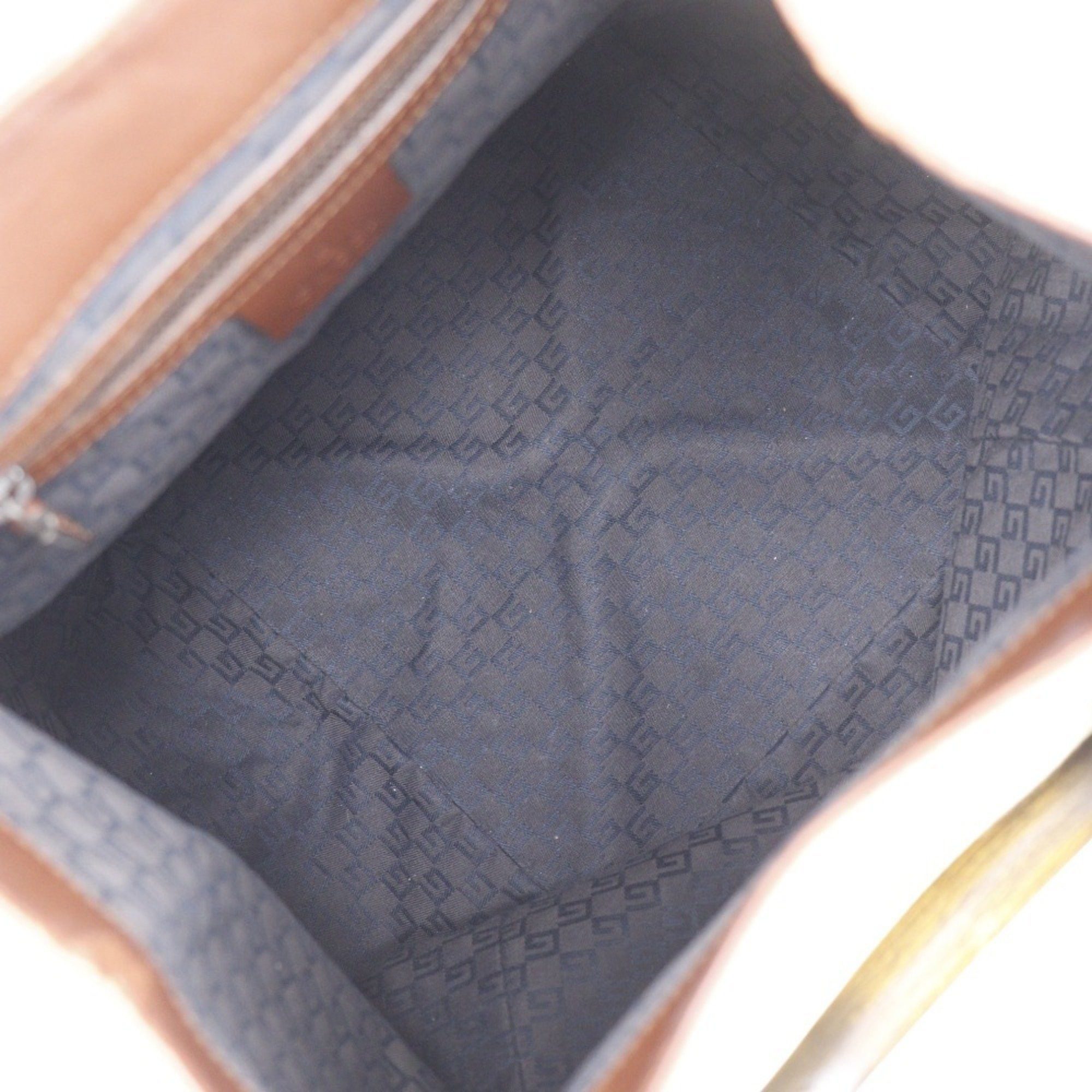 Gucci GUCCI Wood Handle Handbag 106493 Canvas Beige A5 handle Women's Size ONE SIZE - 9 Thumbnail