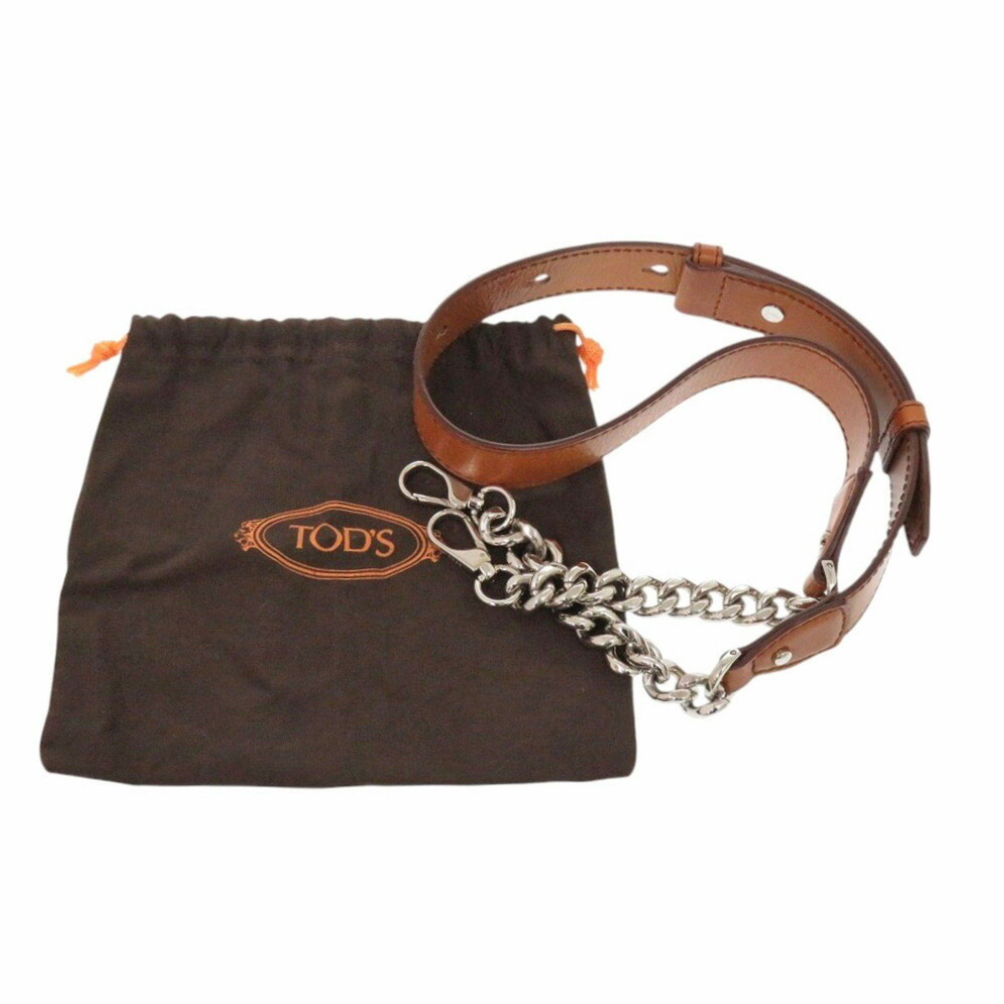 Tod's Tod's Shoulder Strap Leather Chain Brown 0553TOD'S Size ONE SIZE - 3 Thumbnail