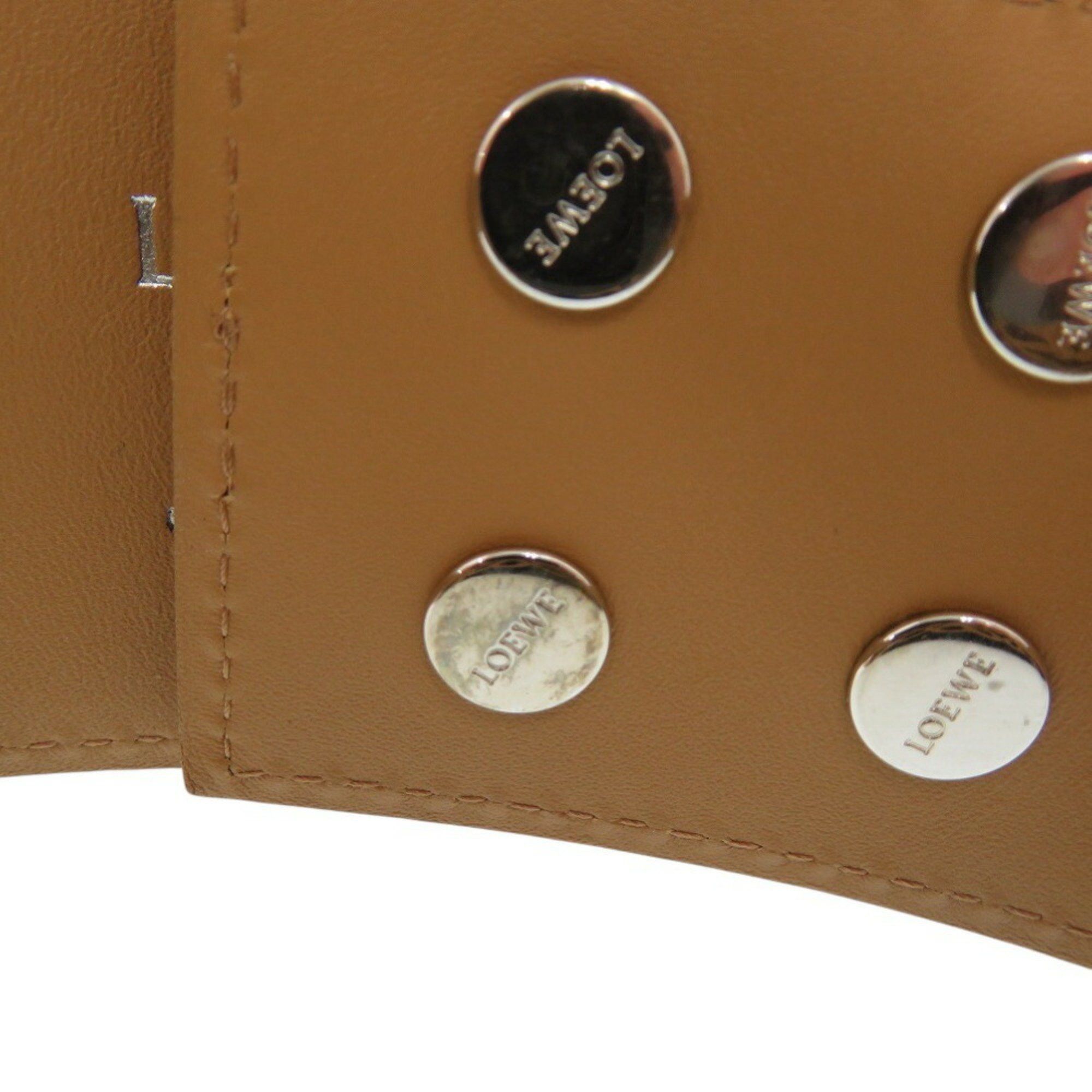 Loewe LOEWE Anagram Waist Belt Cutout Leather Brown 1704LOEWE Size ONE SIZE - 8 Thumbnail