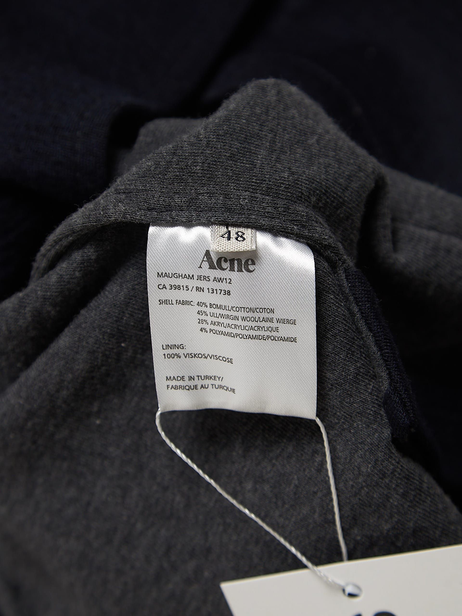 Acne Studios Navy Casual Cotton and Wool Blend Blazer Jacket Size US M / EU 48-50 / 2 - 4 Thumbnail