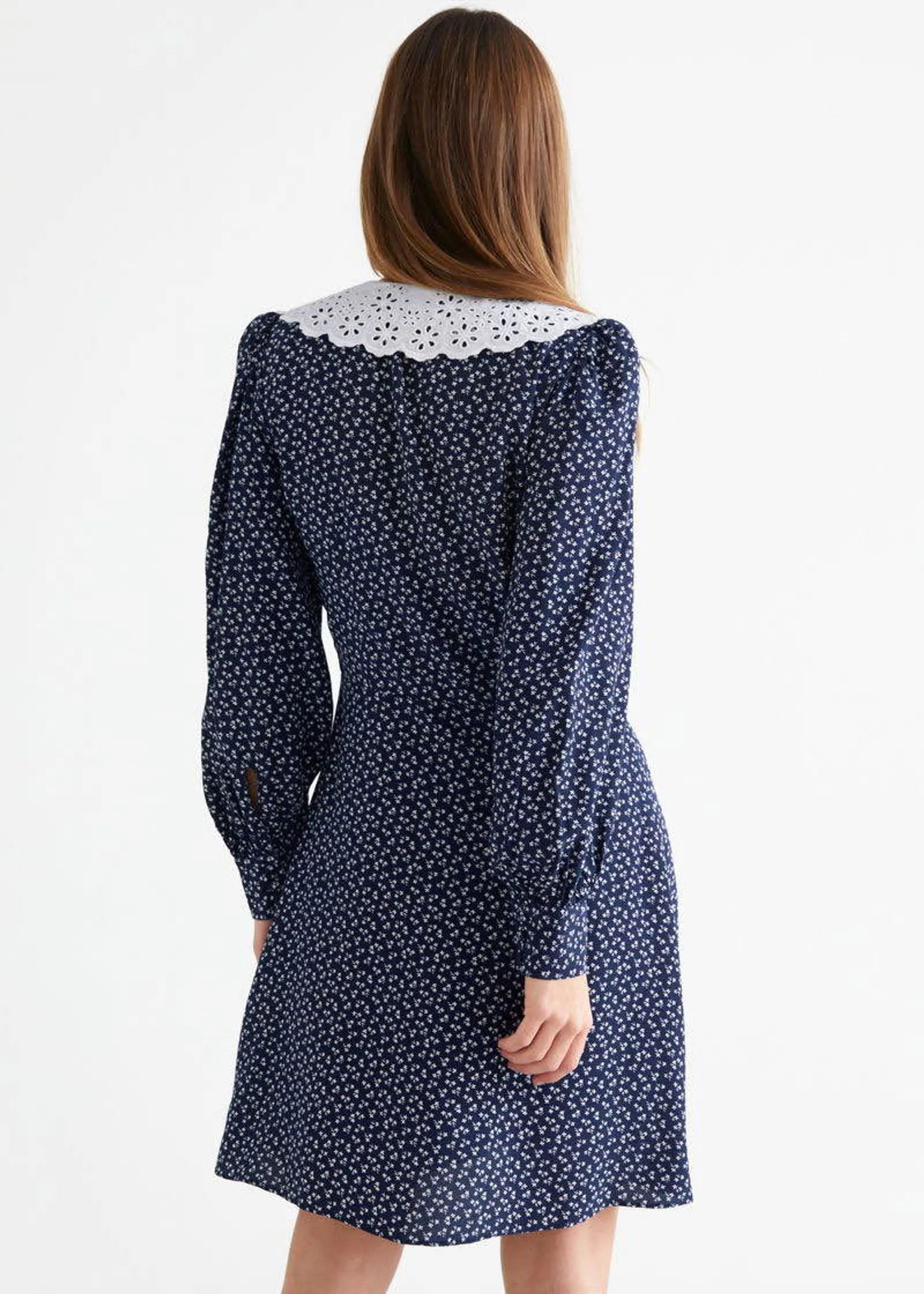 & Other Stories & Other Stories Printed Statement Collar Mini Dress Size XS / US 0-2 / IT 36-38 - 5 Thumbnail
