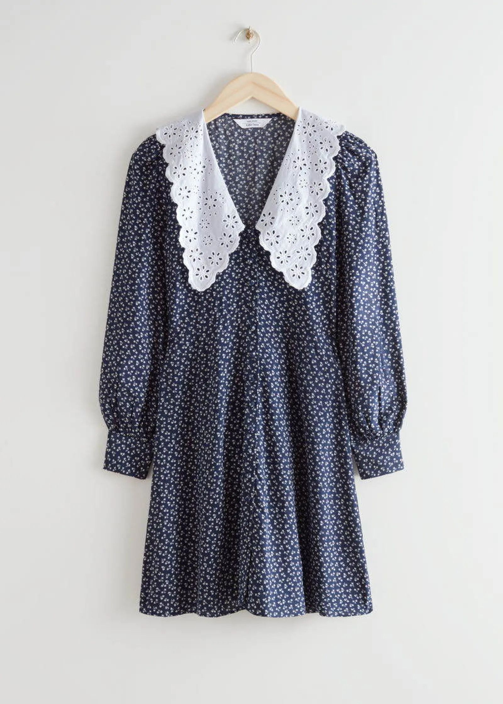 & Other Stories & Other Stories Printed Statement Collar Mini Dress Size XS / US 0-2 / IT 36-38 - 7 Thumbnail
