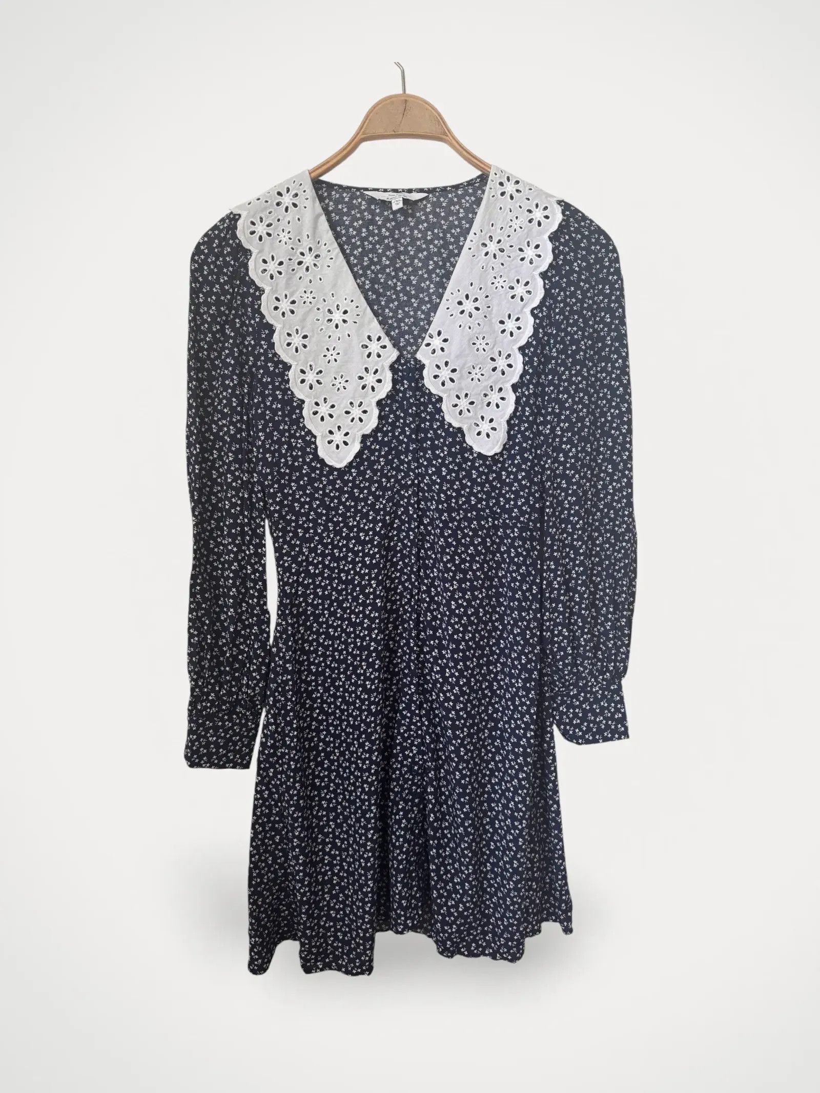 & Other Stories & Other Stories Printed Statement Collar Mini Dress Size XS / US 0-2 / IT 36-38 - 2 Thumbnail