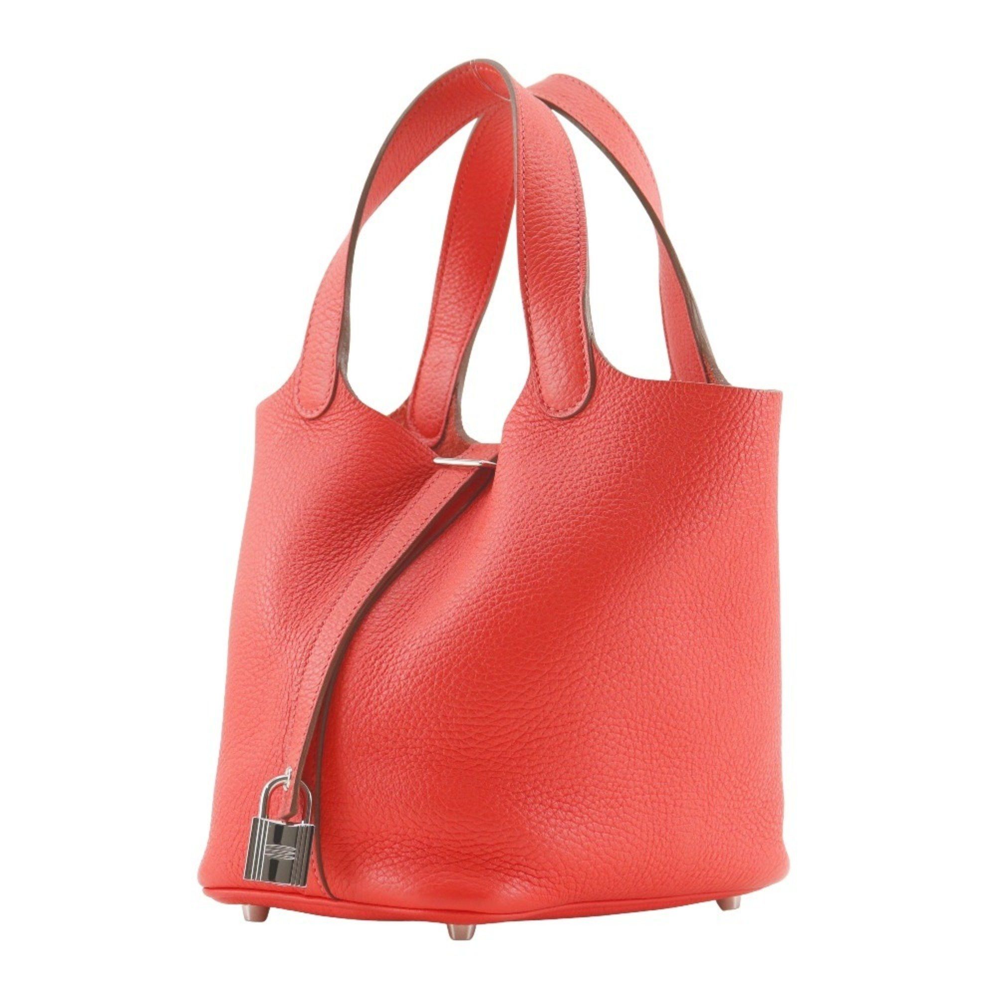 Hermes HERMES Picotin Lock 18 PM Handbag Taurillon Clemence Rouge Pivoine 2012 Pink / □P Belt Clasp Loc18K Women's Size ONE SIZE - 2 Thumbnail