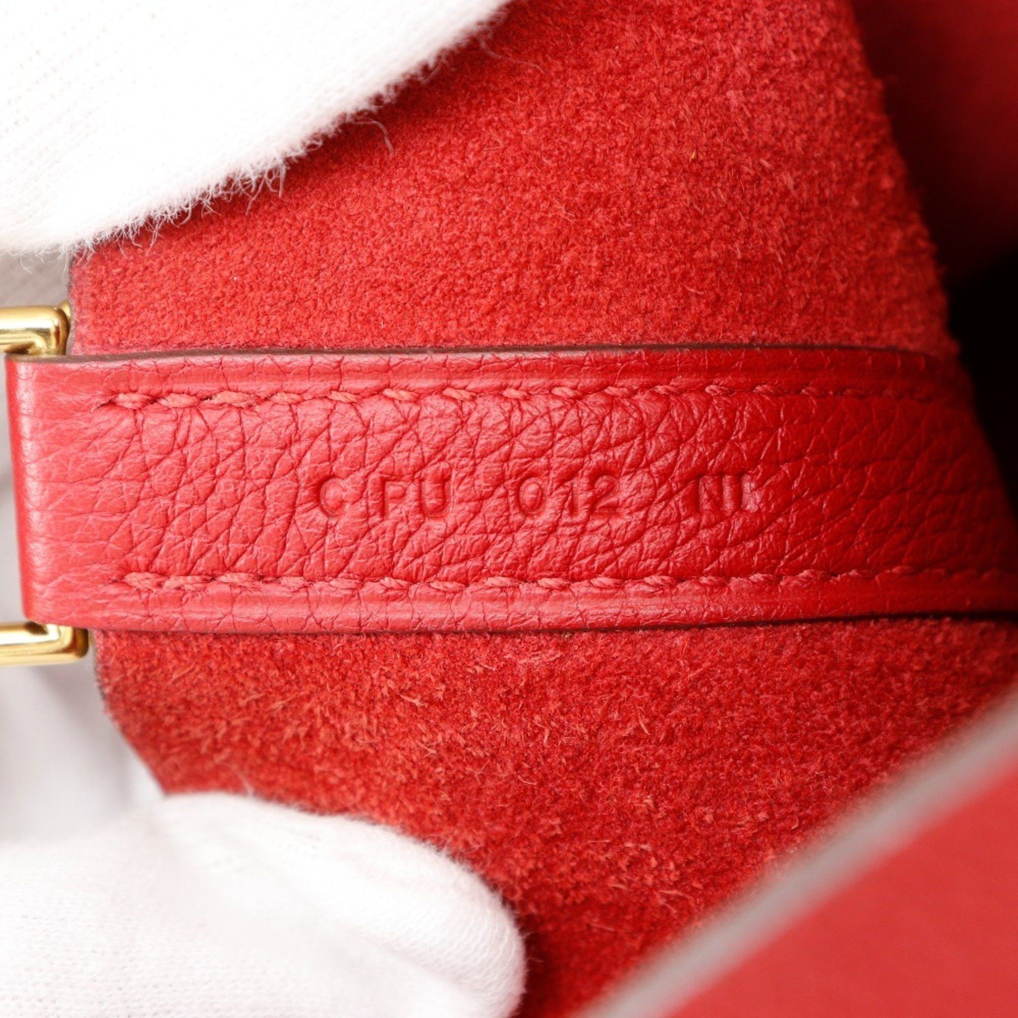 Hermes Hermes Picotin Lock 18 PM Handbag x Taurillon Maurice 2018 Red / C Belt Clasp Loc18K Women's Size ONE SIZE - 7 Thumbnail