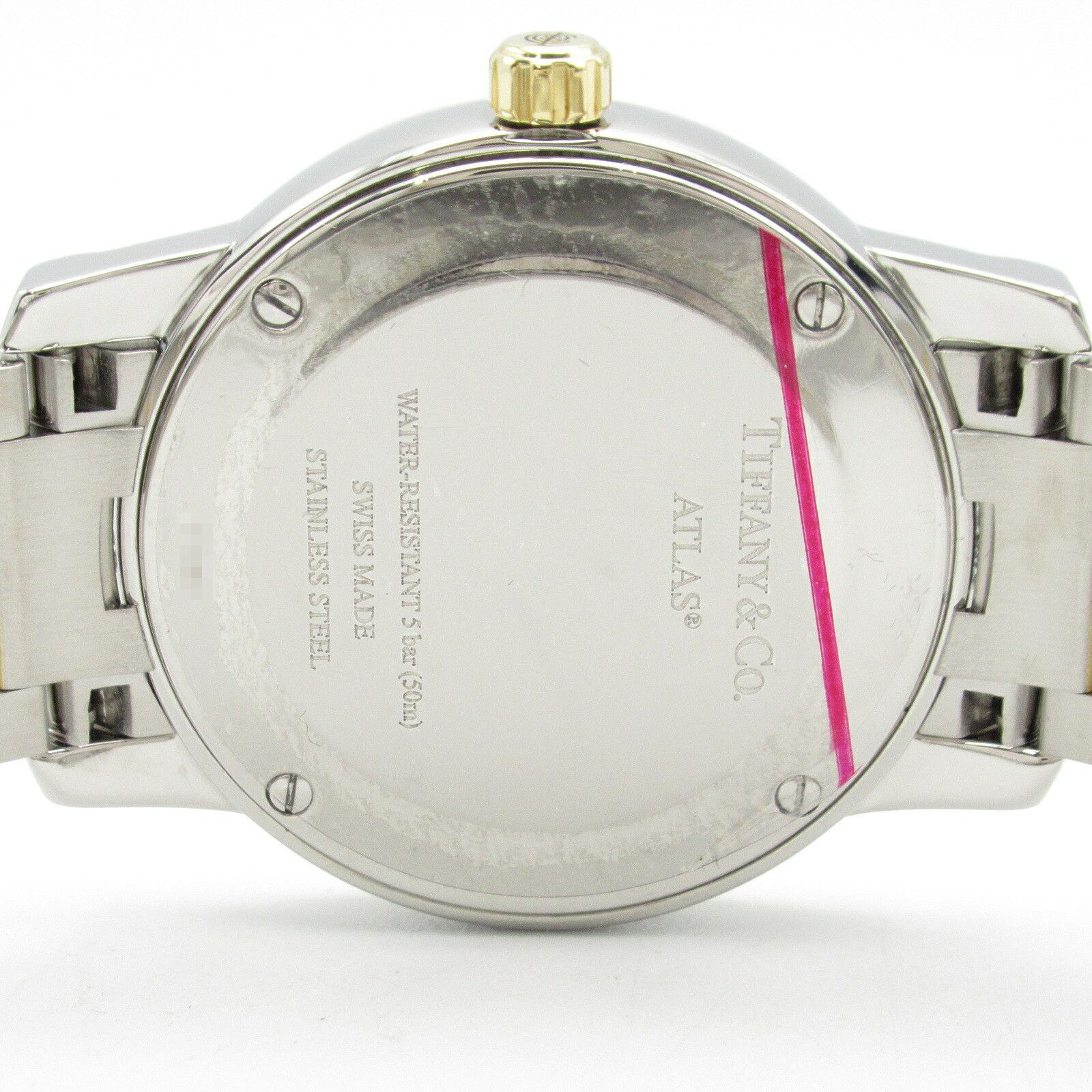 Tiffany & Co Tiffany & Co. Atlas Dome Gold Plated Stainless Steel Metal Quartz Z1830.11.15A21A00A