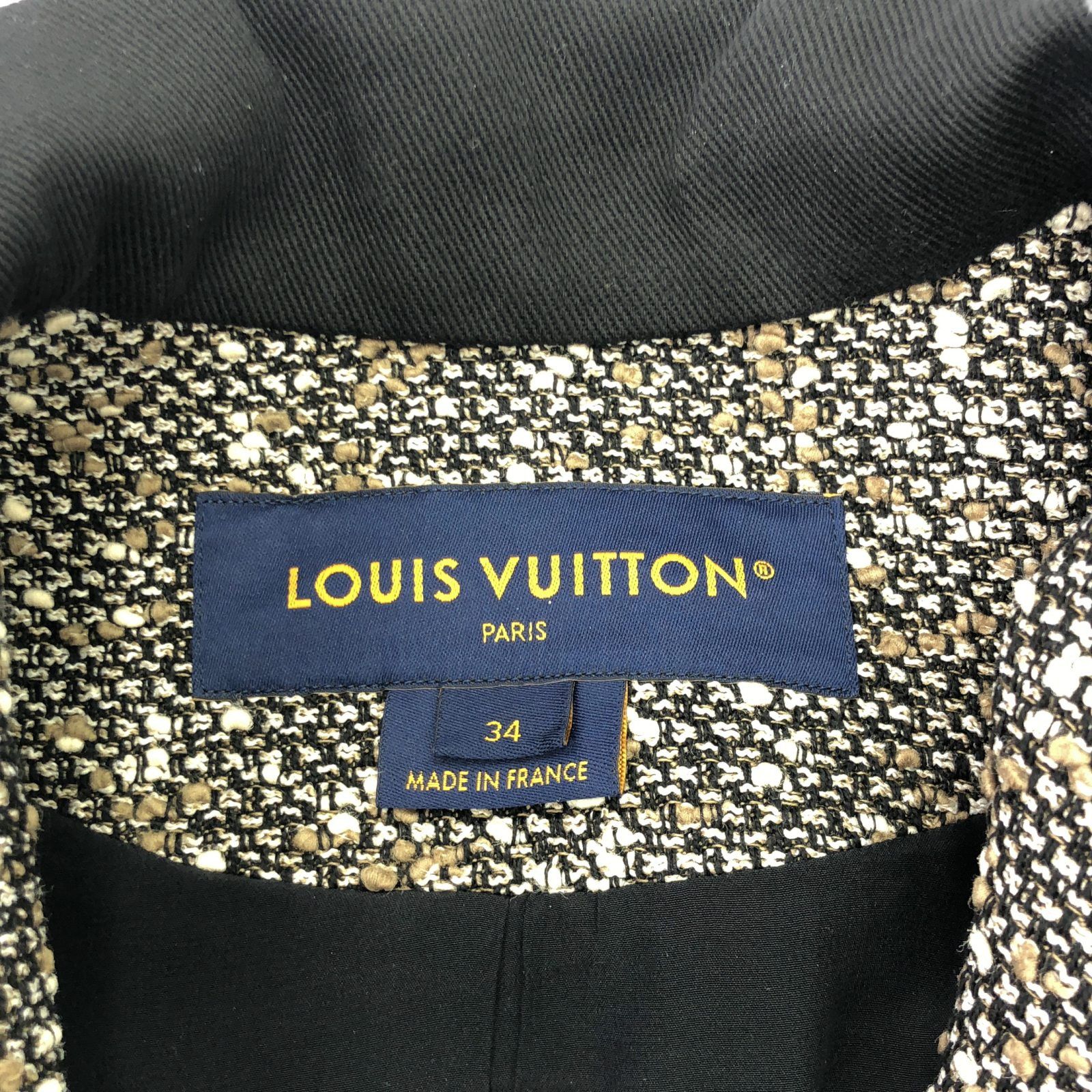 Louis Vuitton Louis Vuitton Louis Vuitton RW231B ZXF FOMA08 Wool Coat Leather Outerwear RW231B ZXF FOMA08 Size ONE SIZE - 5 Thumbnail