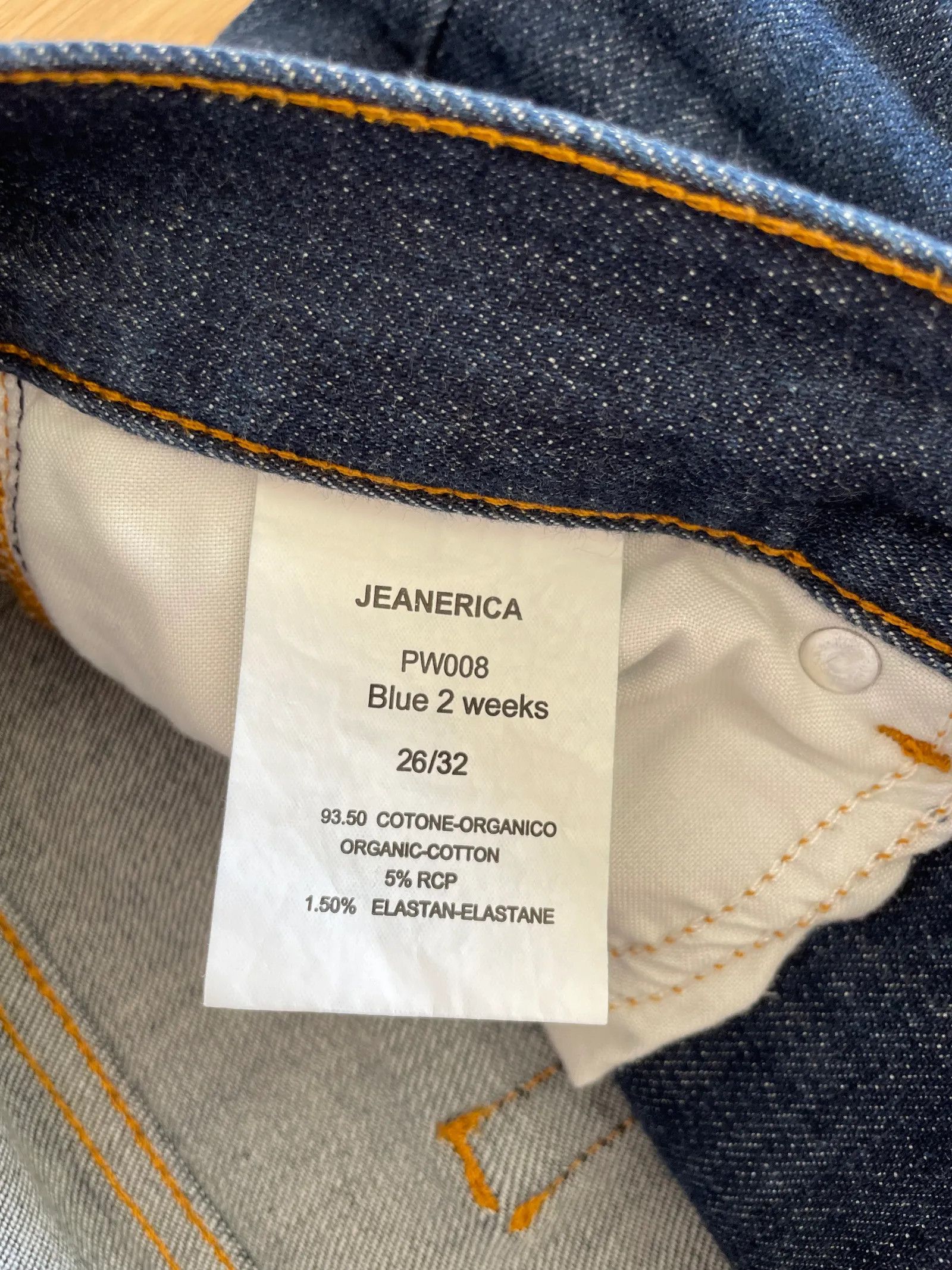 JEANERICA JEANERICA Pyramid (PW008) Jeans Size 26" / US 2 / IT 38 - 2 Thumbnail