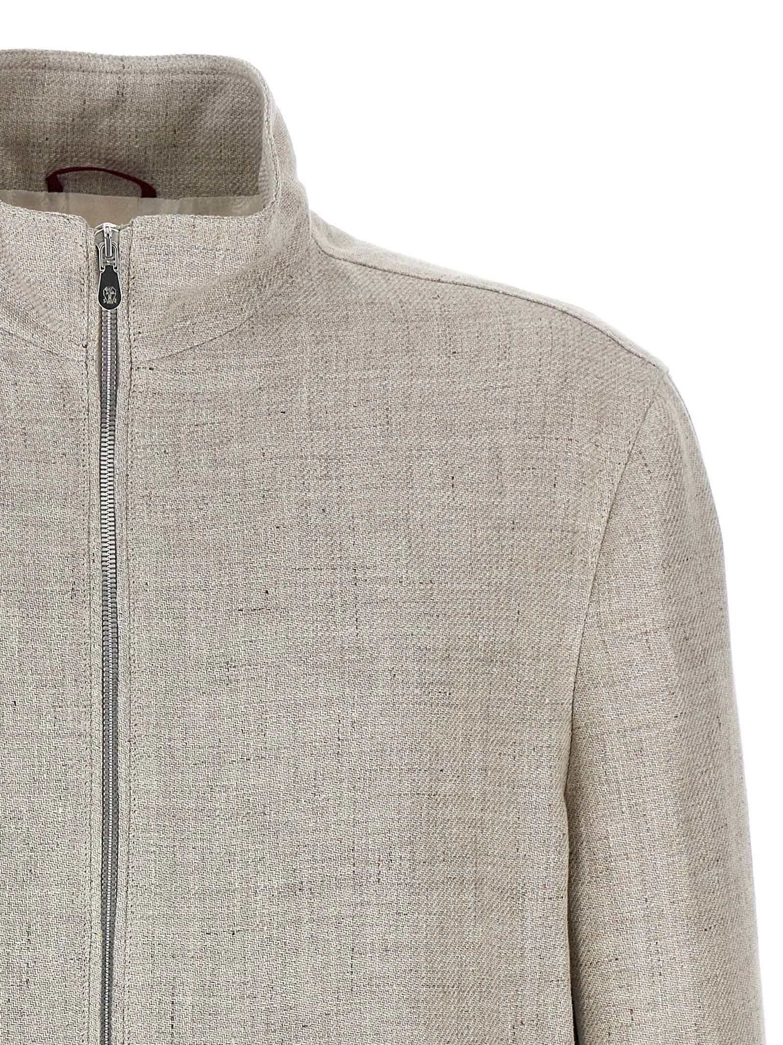 Brunello Cucinelli Diagonal Bomber Jacket Size US M / EU 48-50 / 2 - 3 Thumbnail