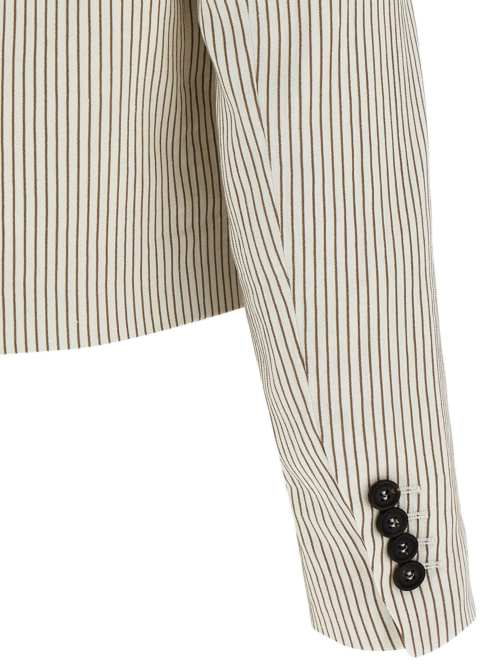 Brunello Cucinelli Pinstripe Blazer Size XS / US 0-2 / IT 36-38 - 4 Thumbnail