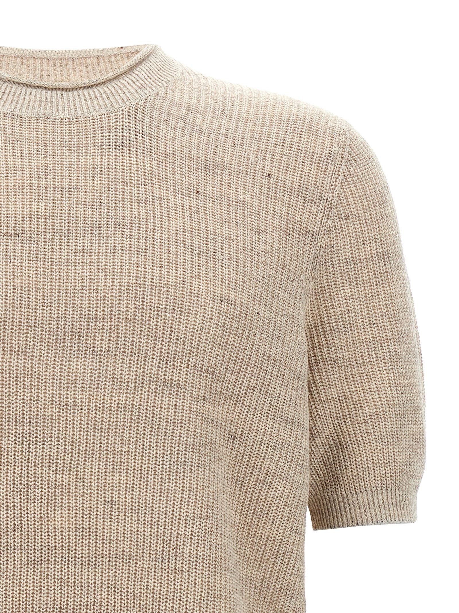 Brunello Cucinelli Linen Cotton Sweater Size US L / EU 52-54 / 3 - 3 Thumbnail