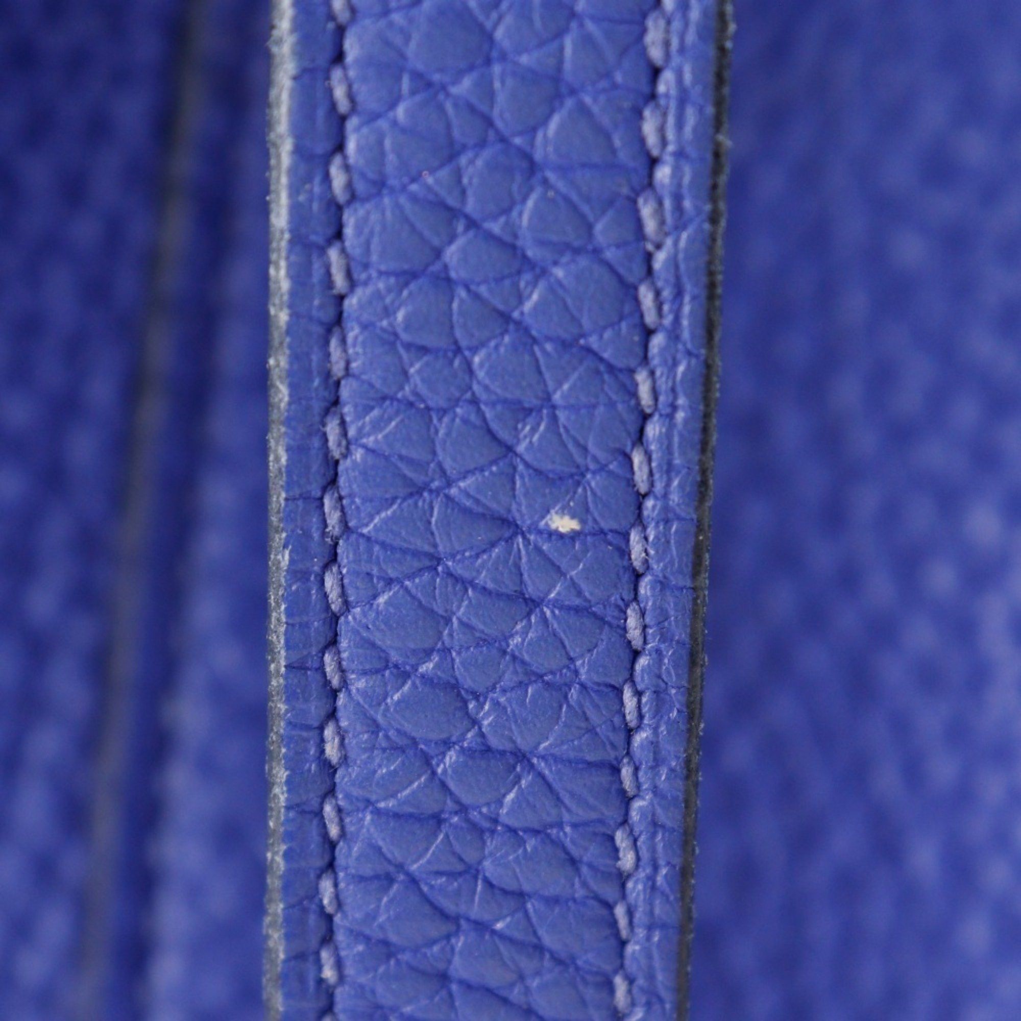 Hermes HERMES Picotin Lock 22 MM Handbag Taurillon Clemence Blue Electric 2017 Blue/A Belt Clasp Lock22 Women's Size ONE SIZE - 12 Thumbnail
