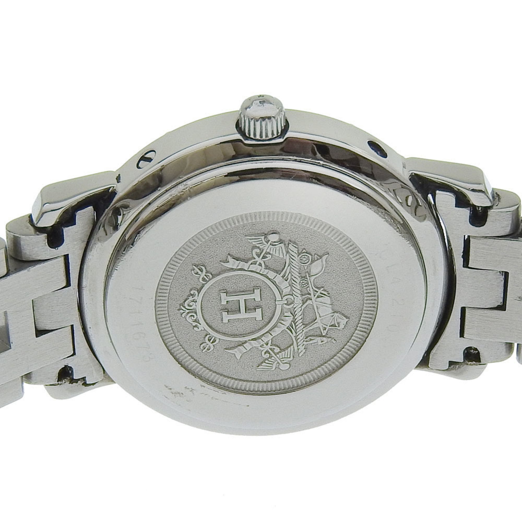 Hermes Hermes Clipper Watch CL4.210 Stainless Steel Quartz Analog Display White Dial Women's S212224805 Size ONE SIZE - 7 Thumbnail