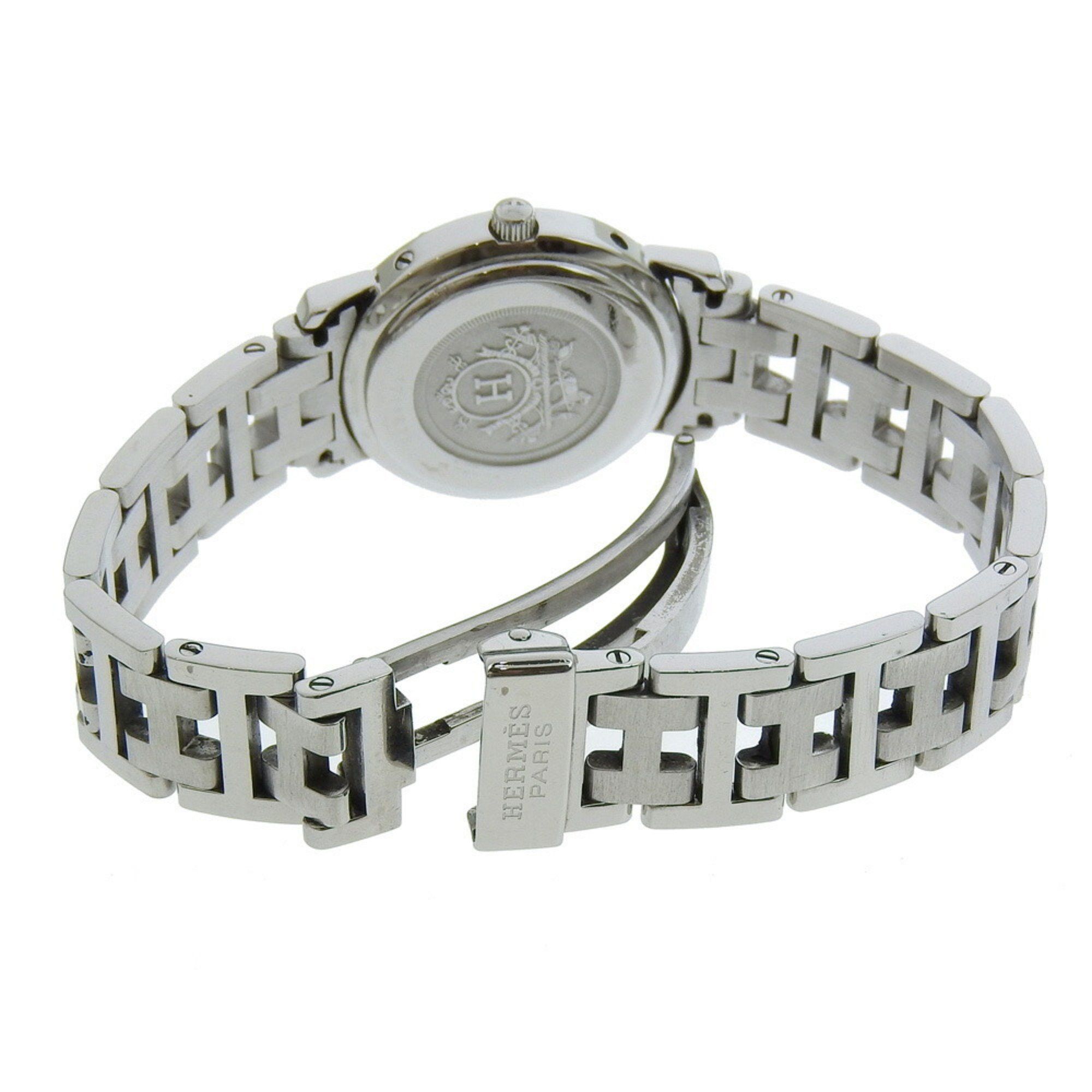 Hermes Hermes Clipper Watch CL4.210 Stainless Steel Quartz Analog Display White Dial Women's S212224805 Size ONE SIZE - 5 Thumbnail