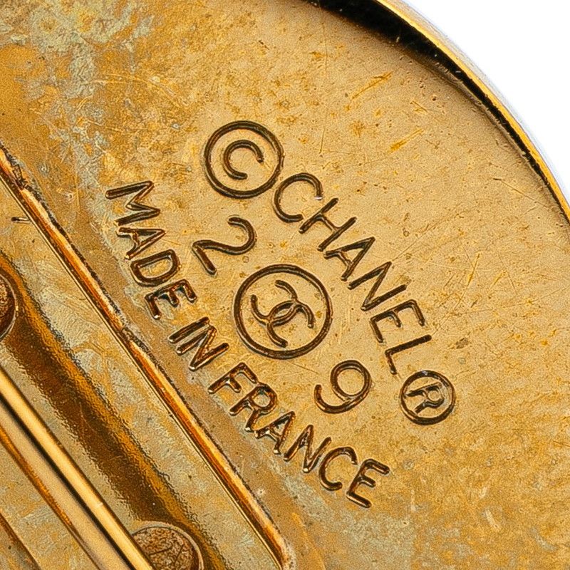 Chanel Chanel Chanel Gold Plated Coco Mark 31 RUE CAMBON PARIS Matelasse Brooch Metal Brooch DUTY FREE for USA Size ONE SIZE - 3 Thumbnail