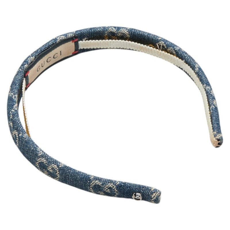 Gucci Gucci Gucci Eco Wash de Denim Hairband Canvas Other 652835 DUTY FREE for USA Size ONE SIZE - 2 Thumbnail