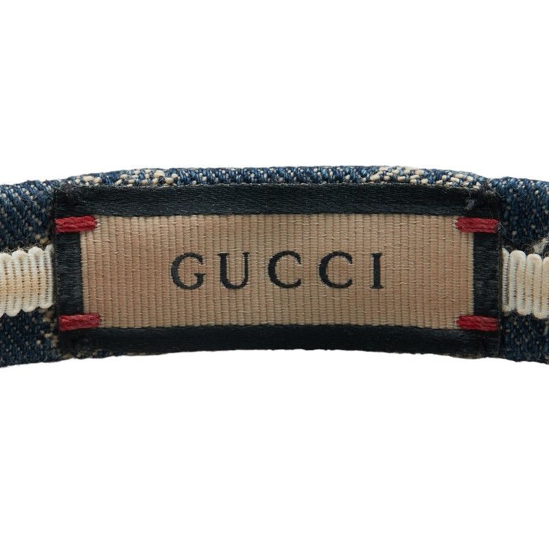 Gucci Gucci Gucci Eco Wash de Denim Hairband Canvas Other 652835 DUTY FREE for USA Size ONE SIZE - 6 Thumbnail