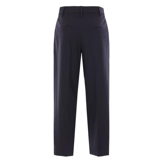 Brunello Cucinelli BRUNELLO CUCINELLI Women Pants Y0W07P8308 C060 BLUE Size 28" / US 6 / IT 42 - 3 Thumbnail