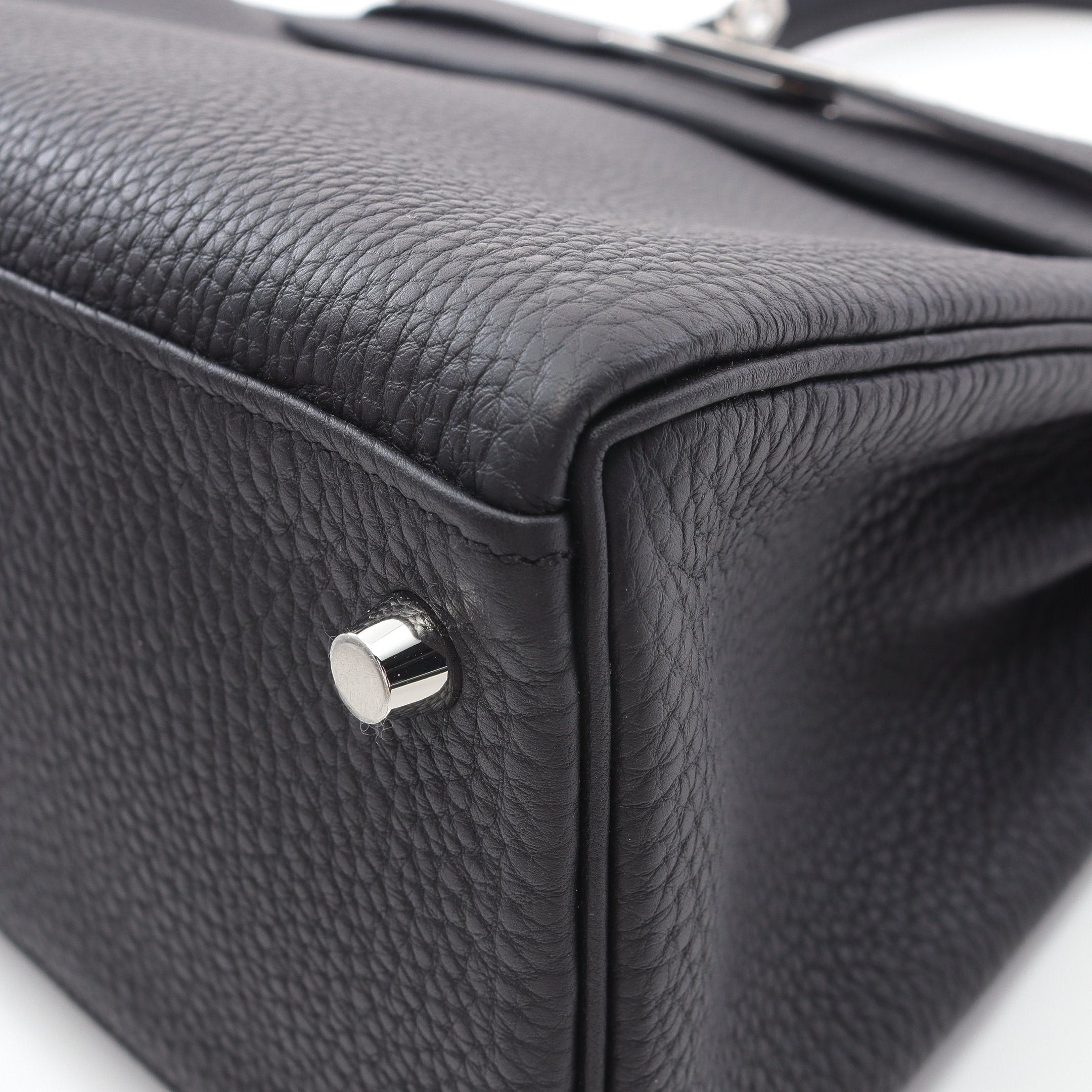 Hermes Hermes Kelly28 Handbag Togo Black Silver Hardware Double Engraved Size ONE SIZE - 7 Thumbnail