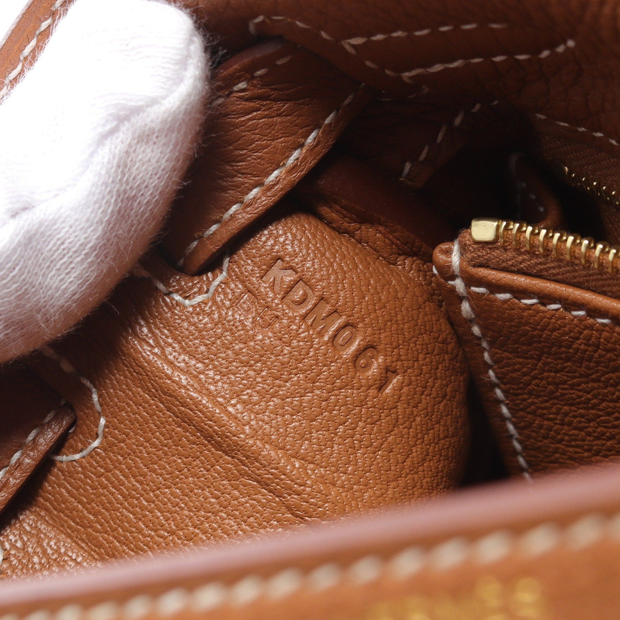 Hermes Hermes Kelly 25 Gold Handbag Togo Light Brown Hardware K Stamp Size ONE SIZE - 5 Thumbnail