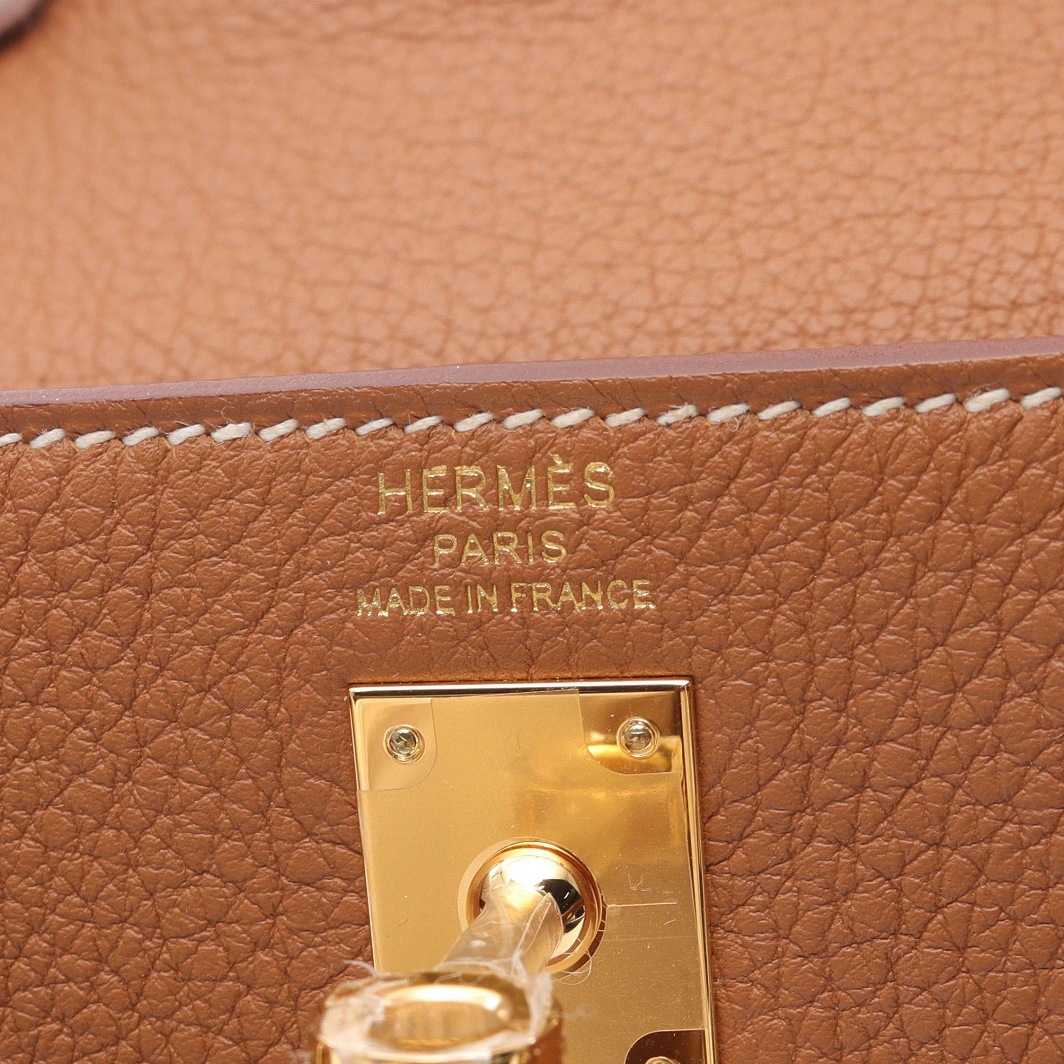 Hermes Hermes Kelly 25 Gold Handbag Togo Light Brown Hardware K Stamp Size ONE SIZE - 4 Thumbnail