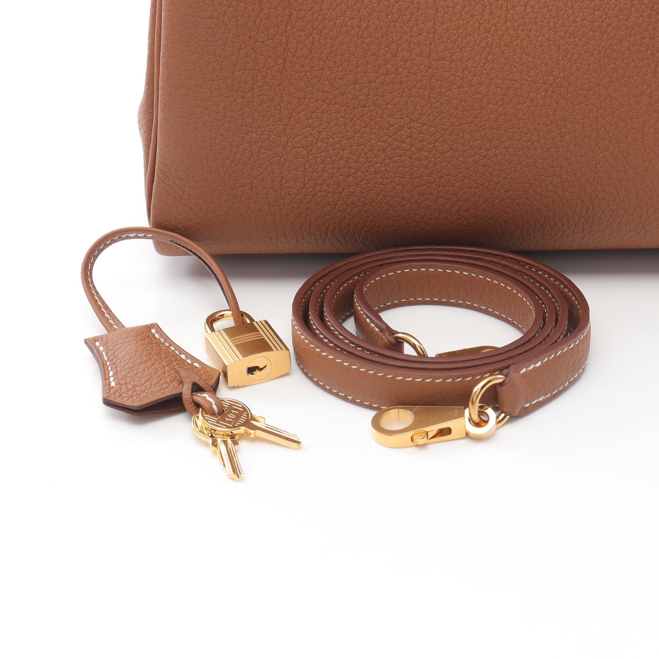 Hermes Hermes Kelly 25 Gold Handbag Togo Light Brown Hardware K Stamp Size ONE SIZE - 6 Thumbnail