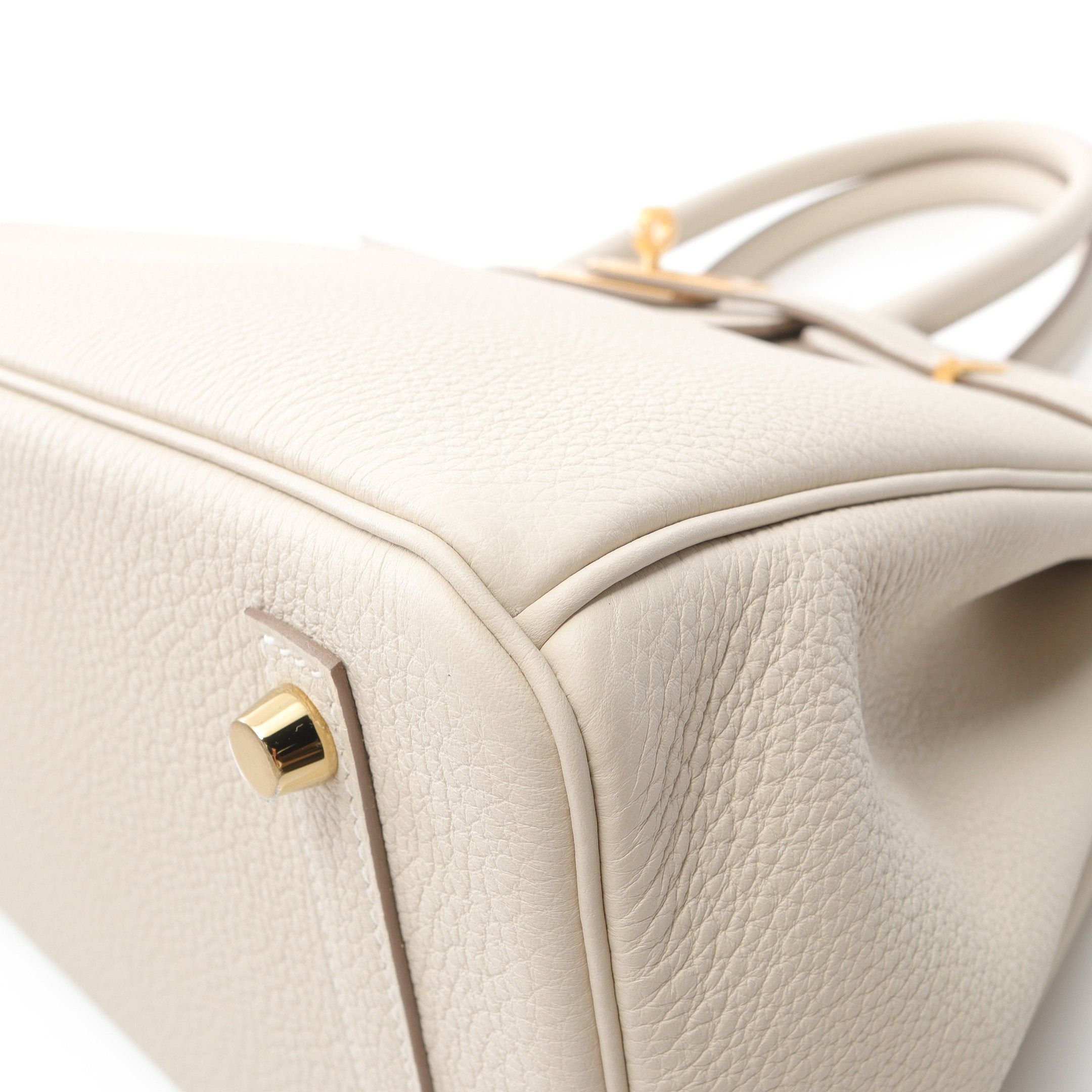 Hermes Hermes Birkin 30 Kure Handbag Togo Off White Gold Hardware K Stamp Size ONE SIZE - 7 Thumbnail