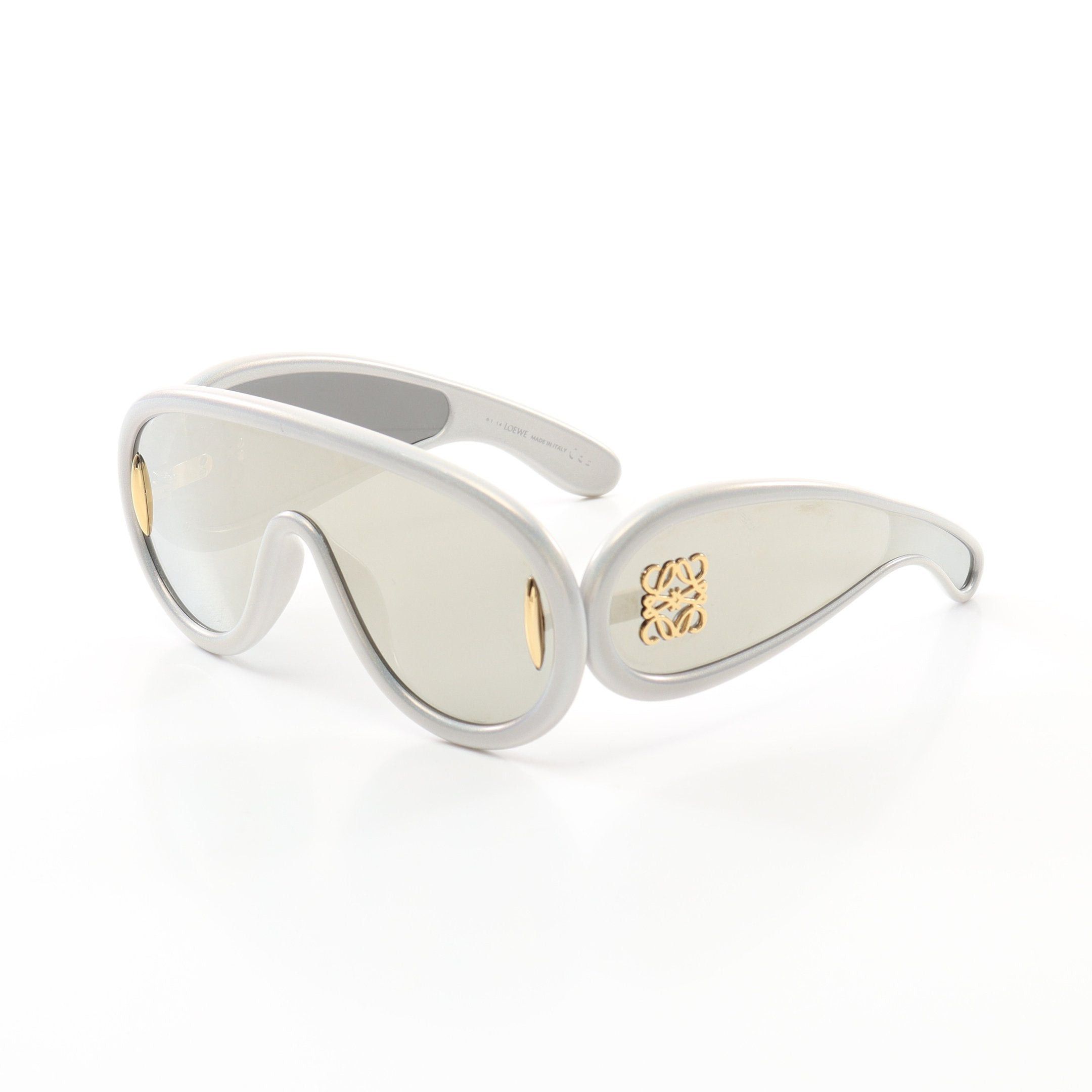 Loewe Loewe Wave Mask Sunglasses Light Gray Size ONE SIZE - 2 Thumbnail