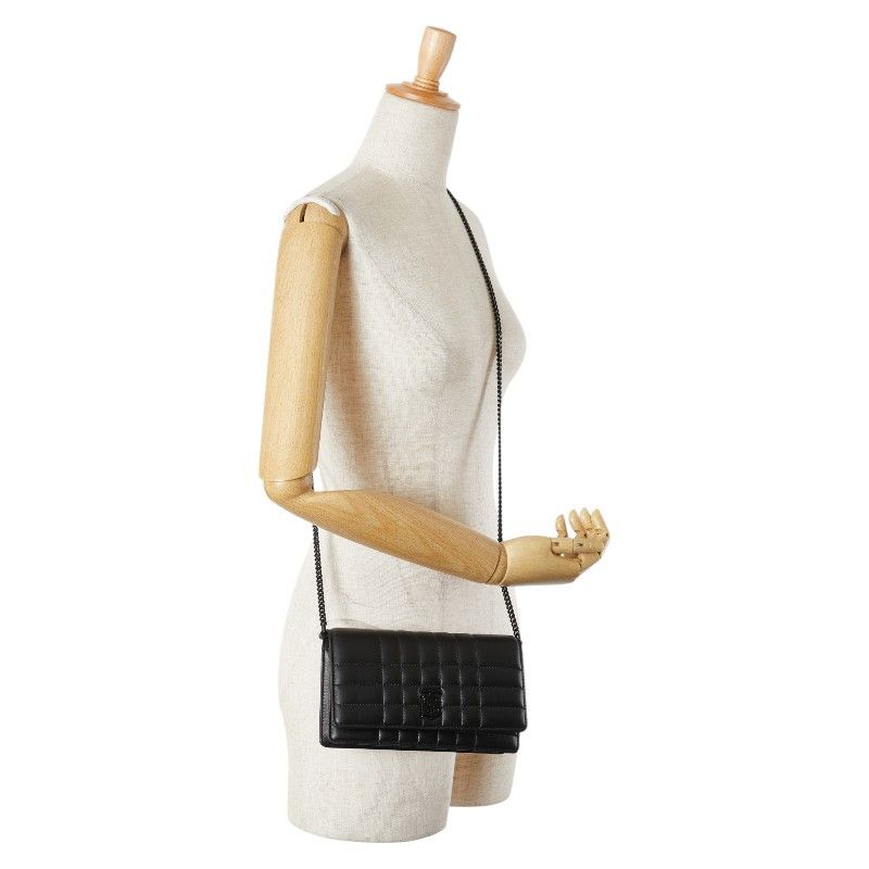 Burberry Burberry Burberry Lola Clutch TB Logo Leather Shoulder Bag Leather Shoulder Bag Size ONE SIZE - 12 Thumbnail