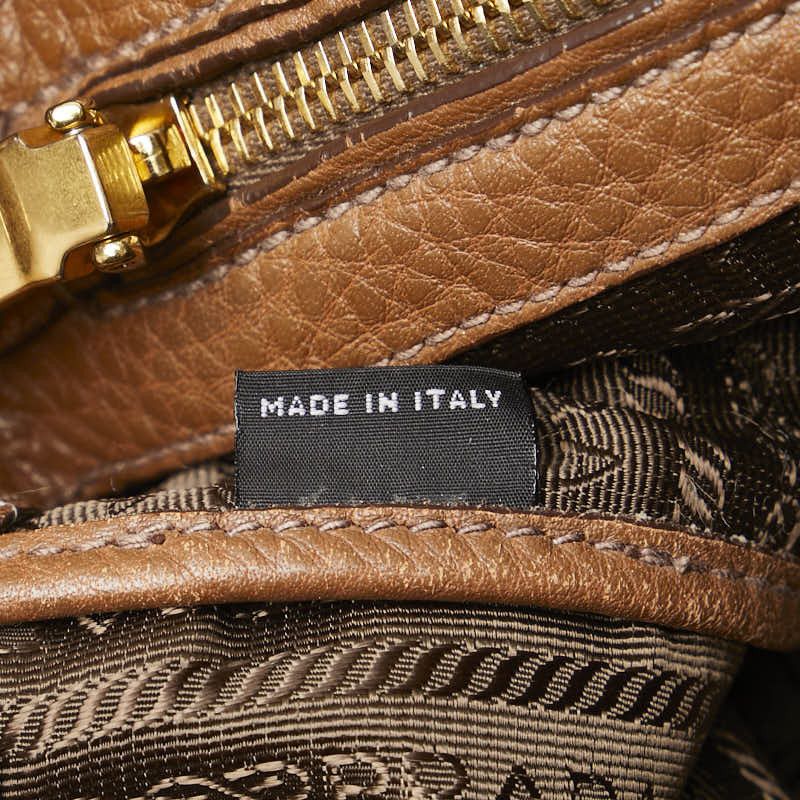 Prada Prada Prada Triangle Logo Plate 2way Bag Leather Shoulder Bag DUTY FREE for USA Size ONE SIZE - 15 Thumbnail