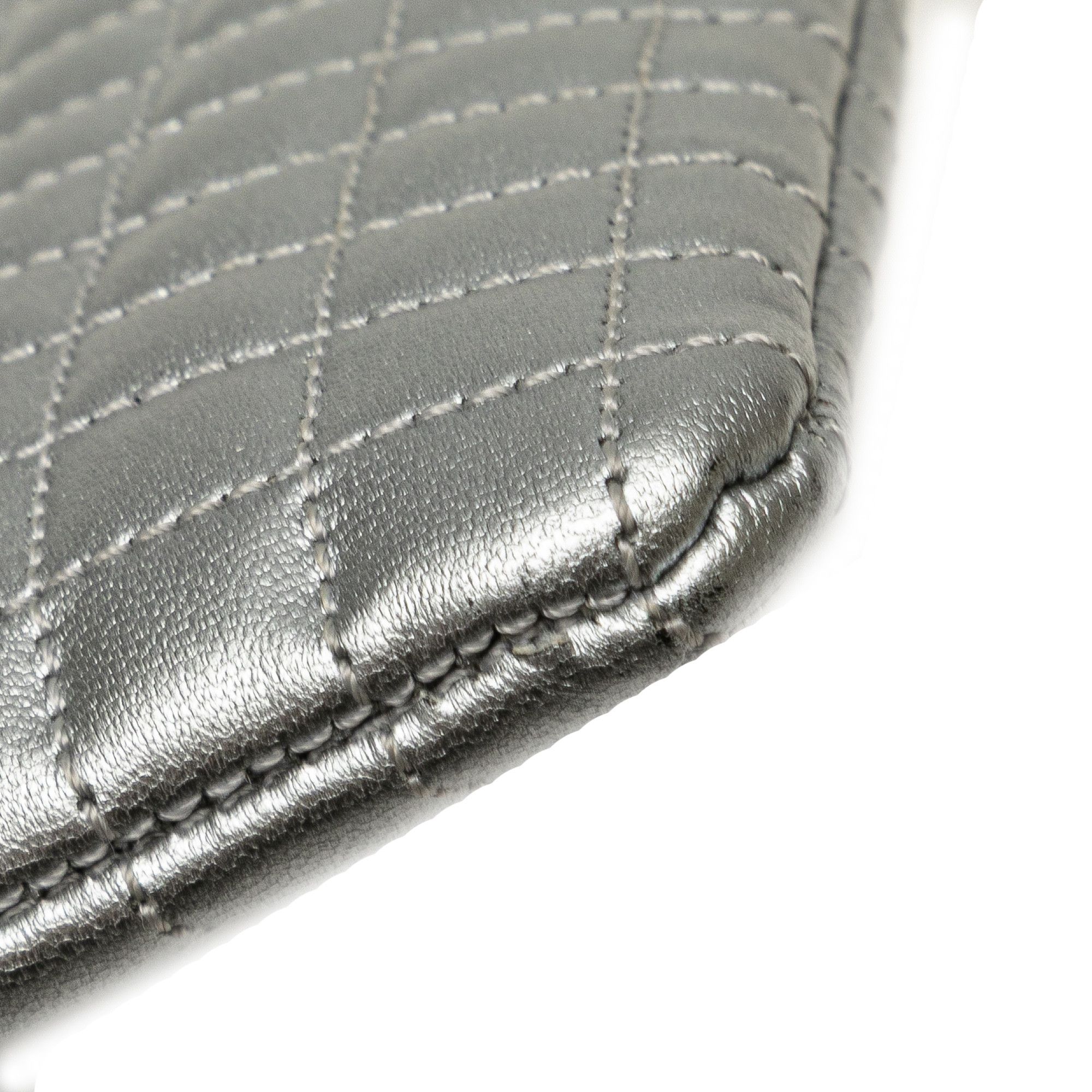 Celine Celine Quilted Metallic Calfskin C Charm Pouch Size ONE SIZE - 9 Thumbnail