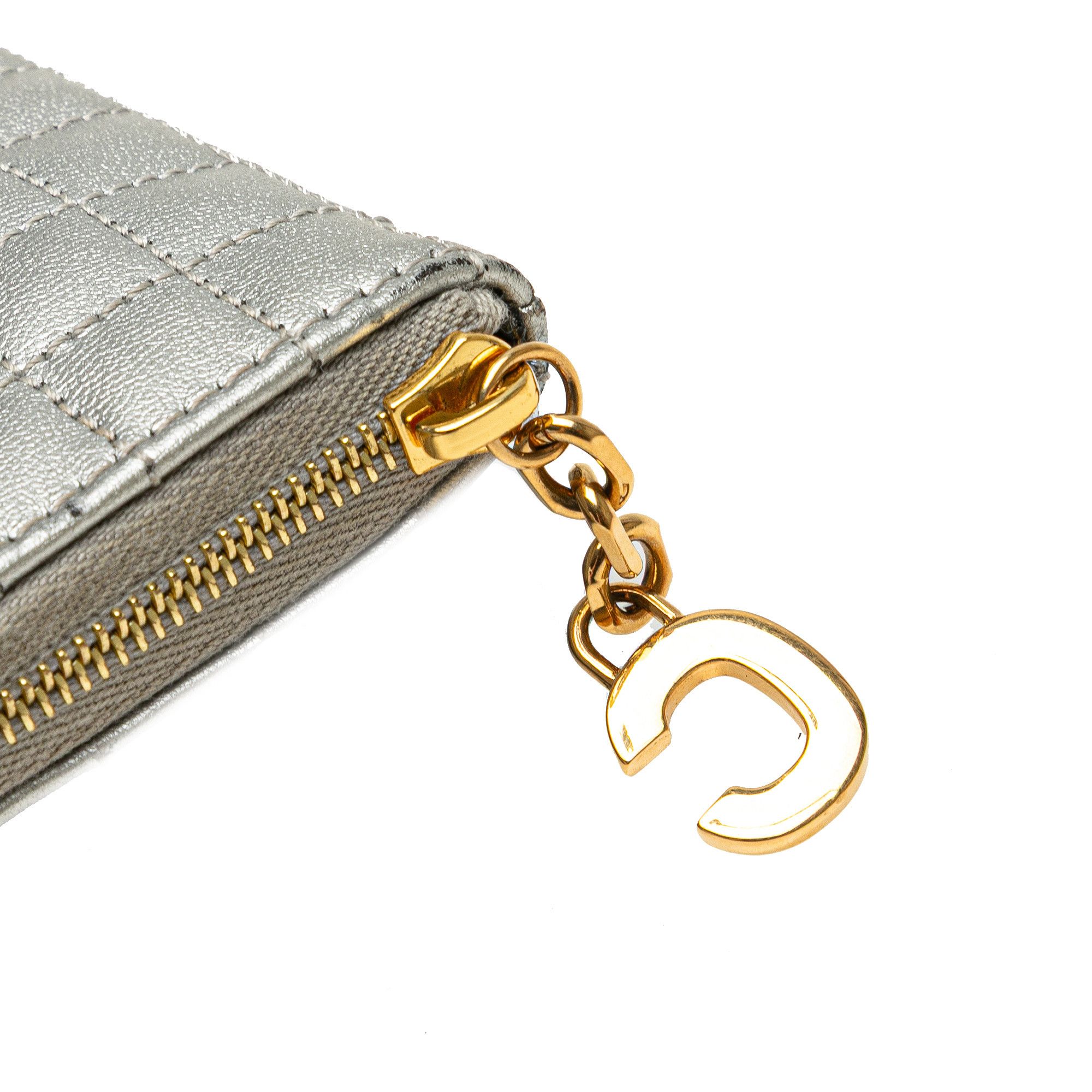 Celine Celine Quilted Metallic Calfskin C Charm Pouch Size ONE SIZE - 8 Thumbnail