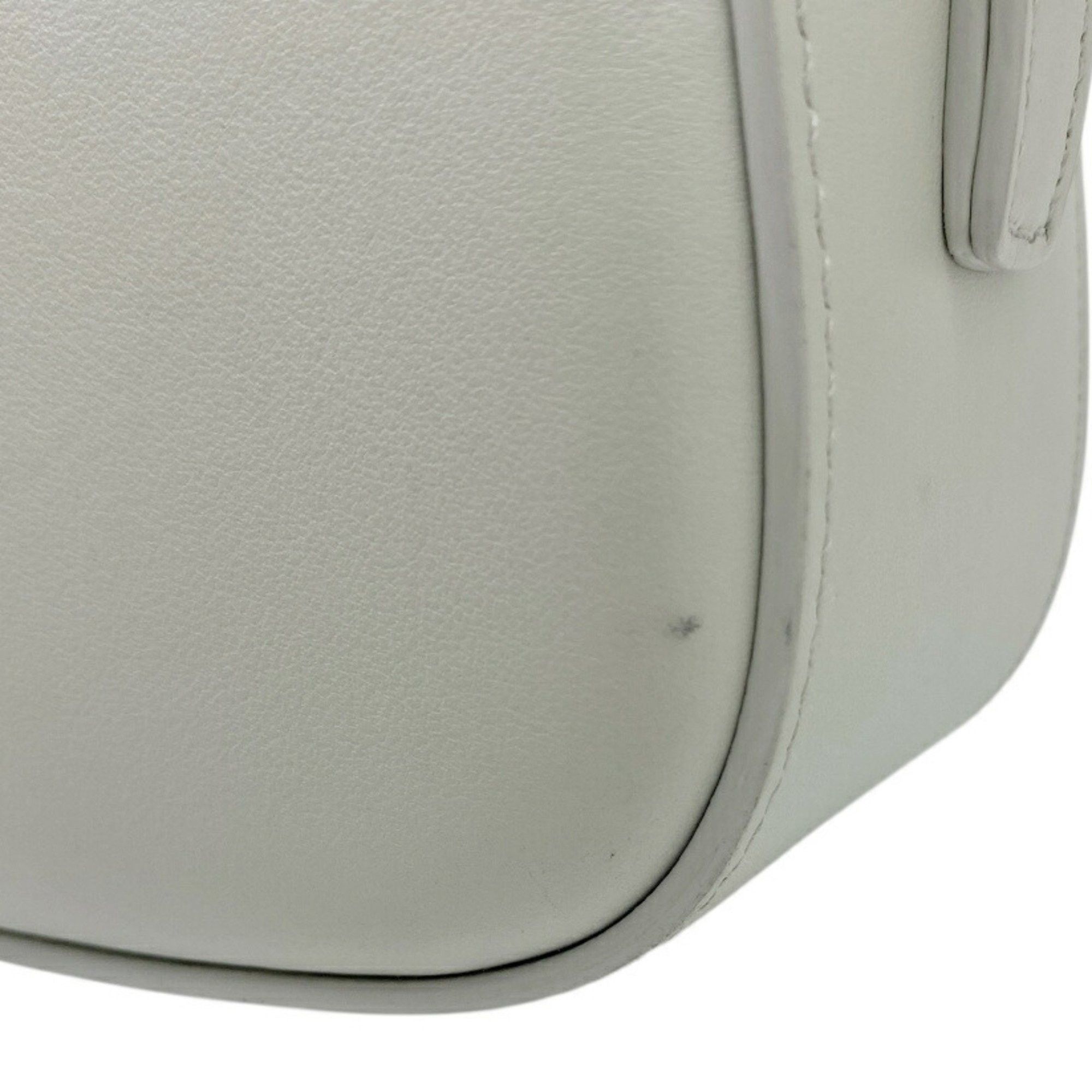 Celine CELINE Smooth Calfskin 2-way Clutch with Strap Taboo Shoulder Hand Bag Light Grey Women's Size ONE SIZE - 11 Thumbnail