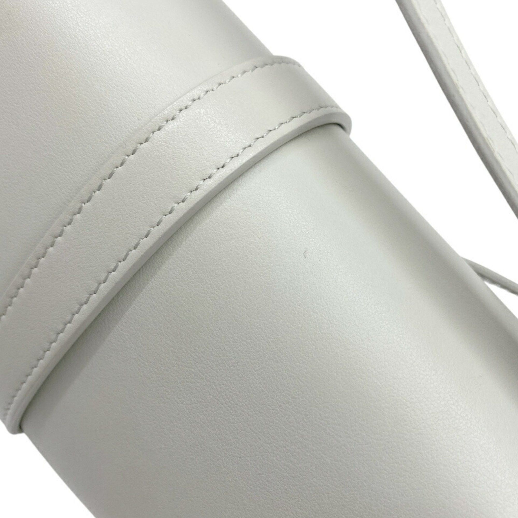 Celine CELINE Smooth Calfskin 2-way Clutch with Strap Taboo Shoulder Hand Bag Light Grey Women's Size ONE SIZE - 12 Thumbnail