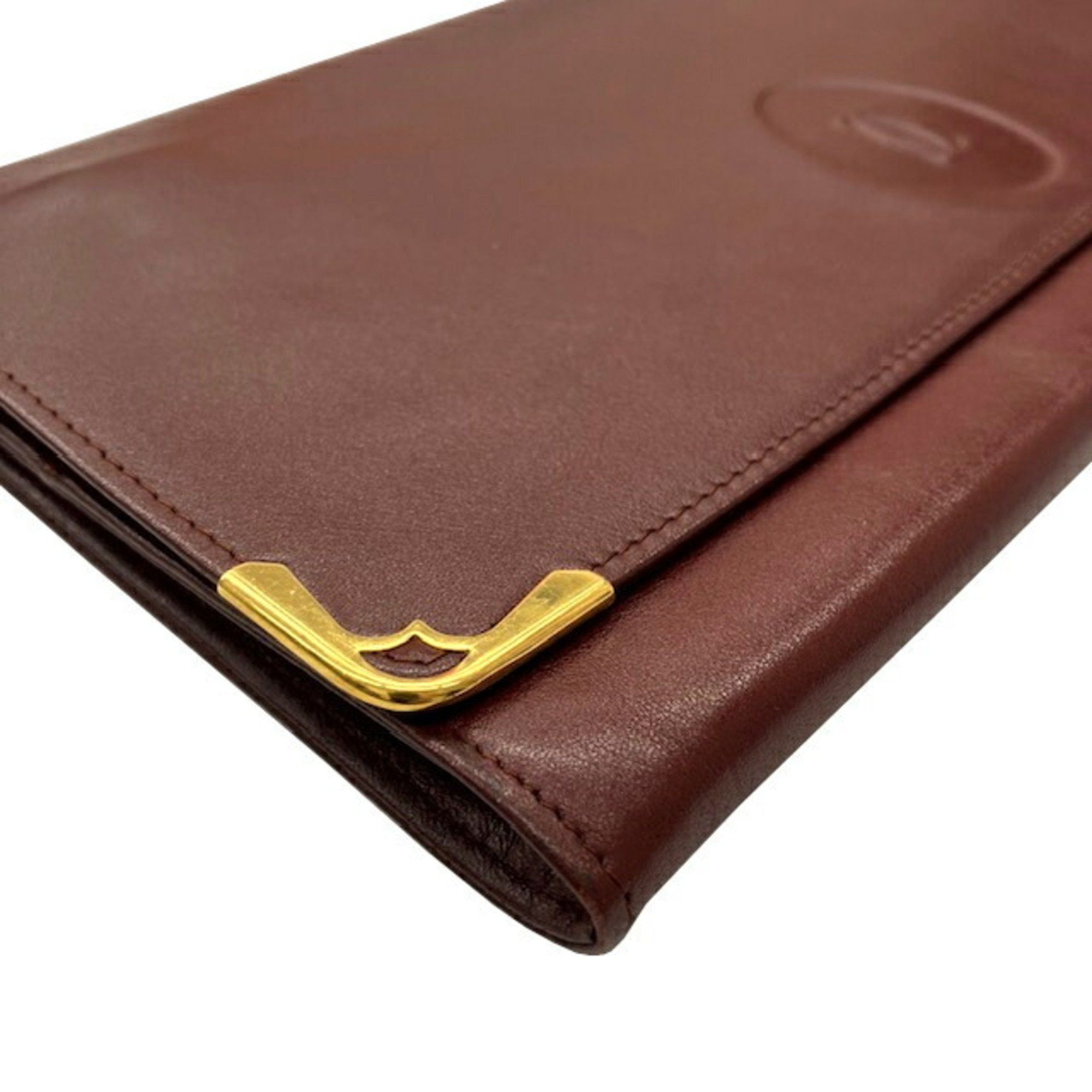 Cartier Cartier Must Line Clutch Bag Bordeaux Second for Women Size ONE SIZE - 4 Thumbnail