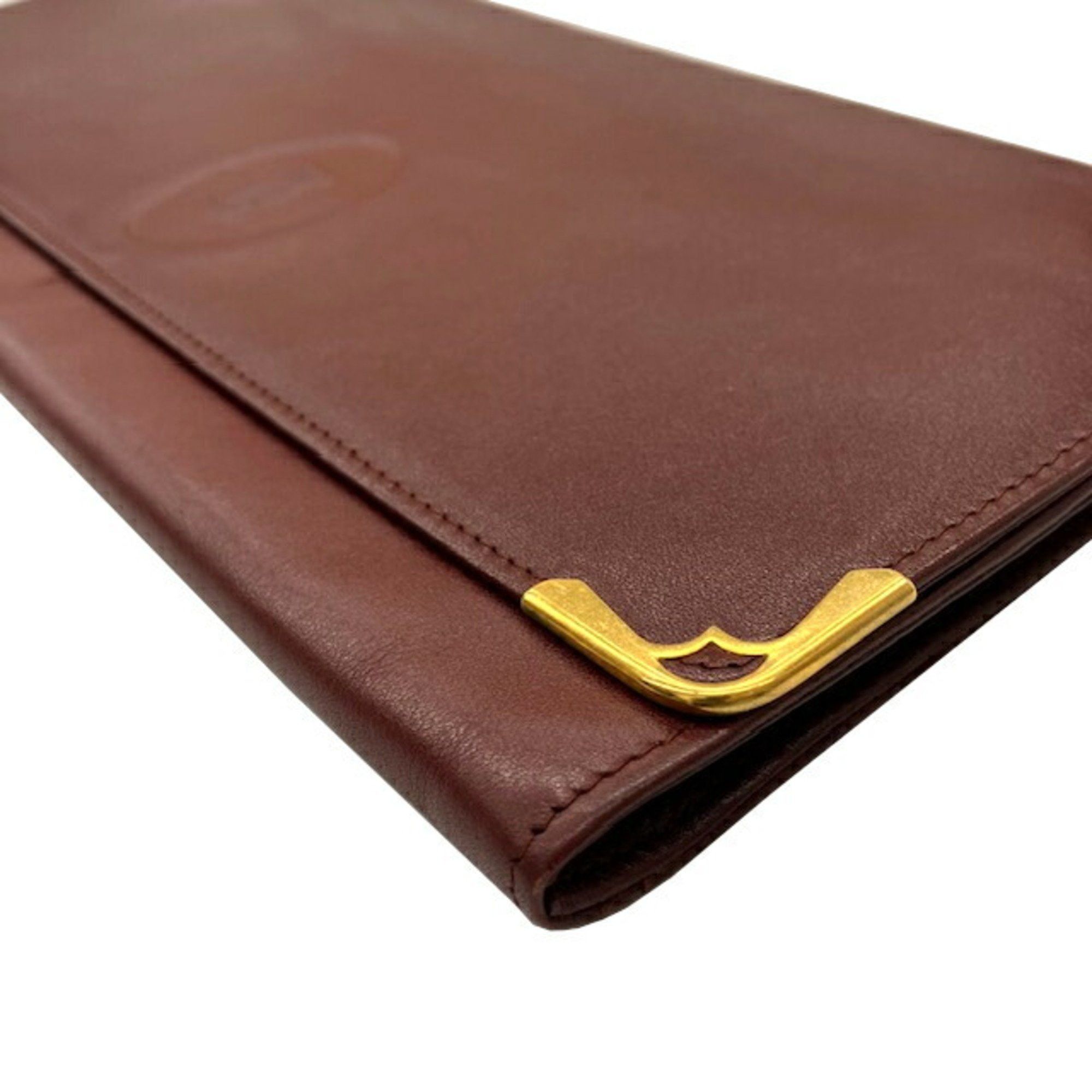 Cartier Cartier Must Line Clutch Bag Bordeaux Second for Women Size ONE SIZE - 3 Thumbnail