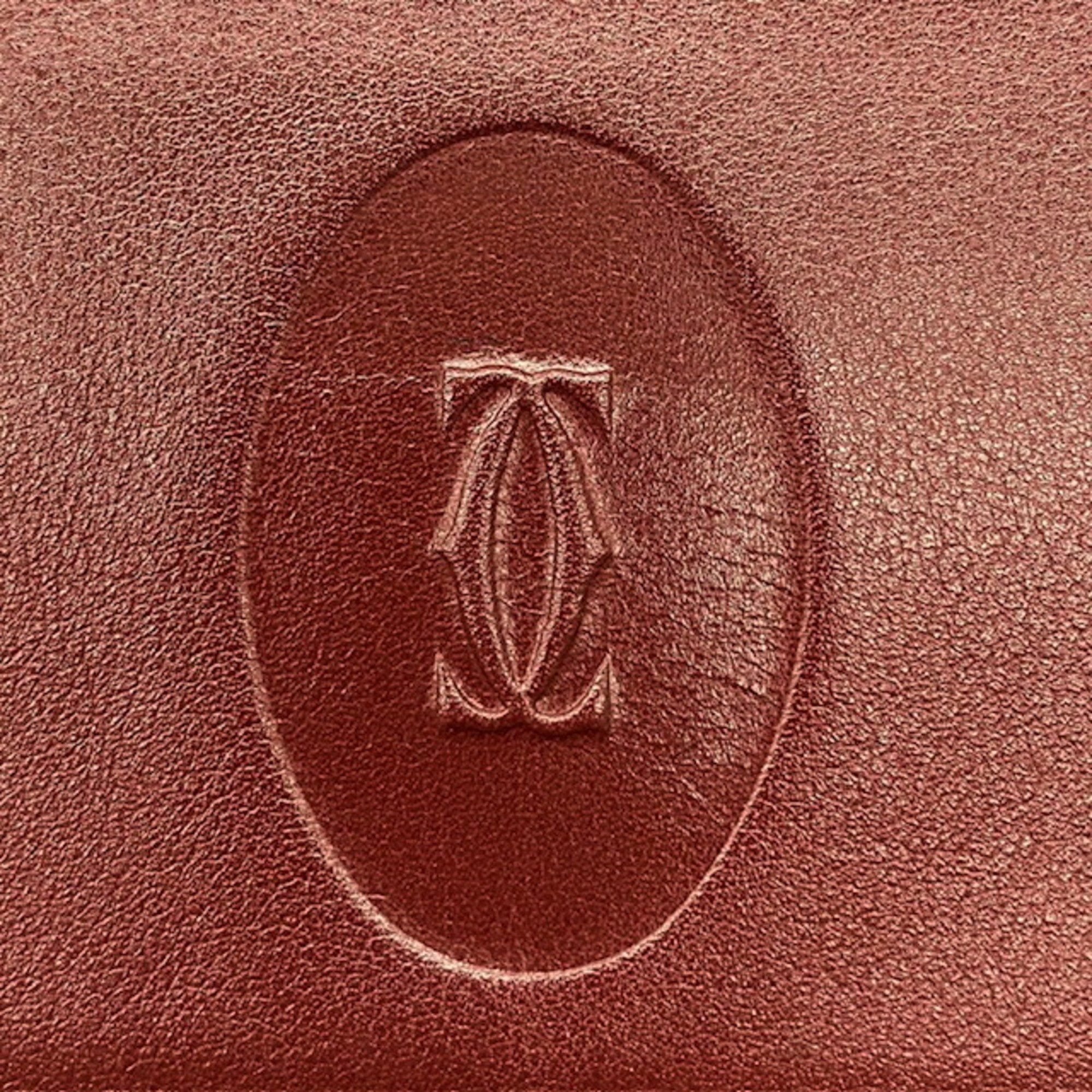 Cartier Cartier Must Line Clutch Bag Bordeaux Second for Women Size ONE SIZE - 11 Thumbnail