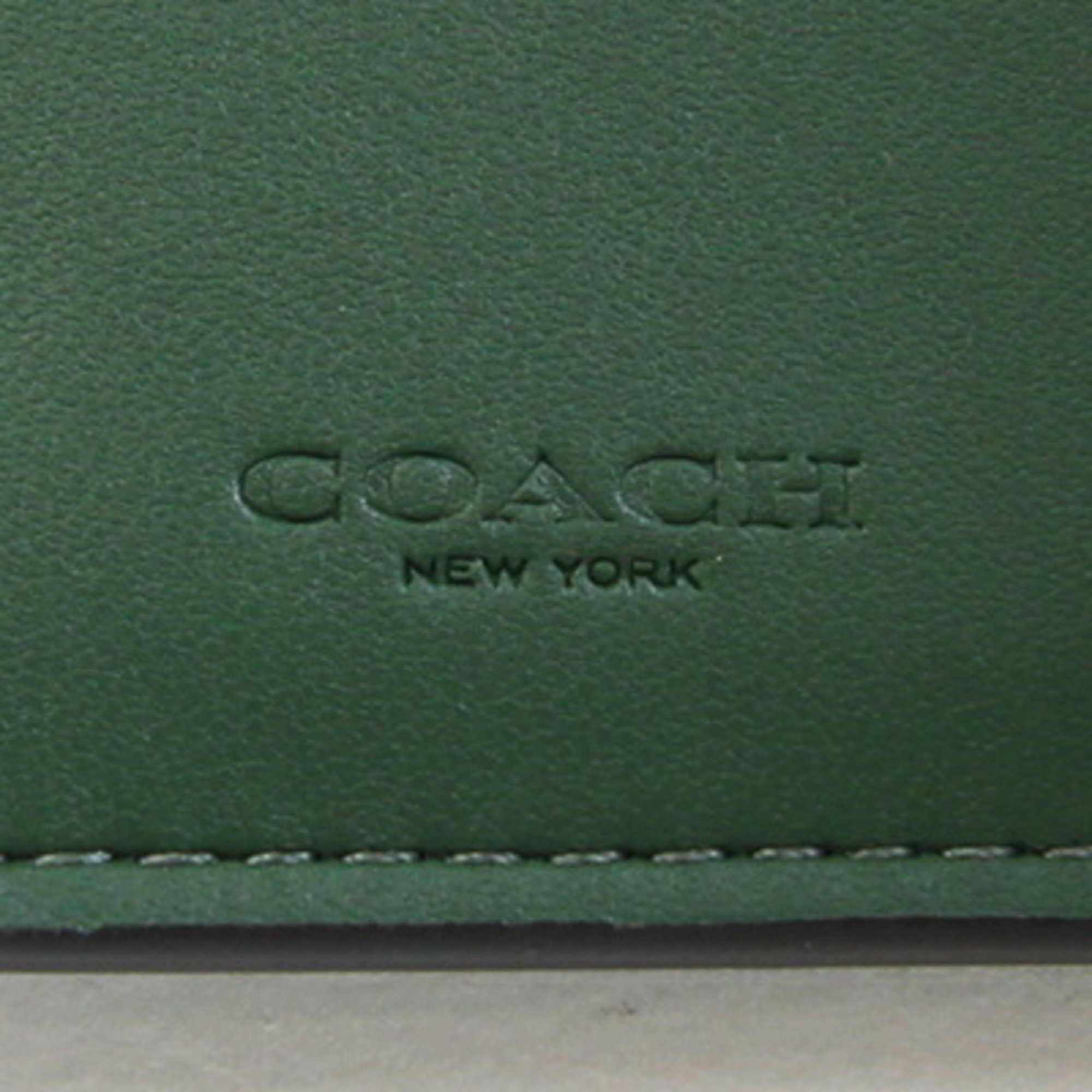 Coach Coach Tri-fold Wallet Essential Medium Flap CP025 Green Leather Women's COACH Size ONE SIZE - 5 Thumbnail