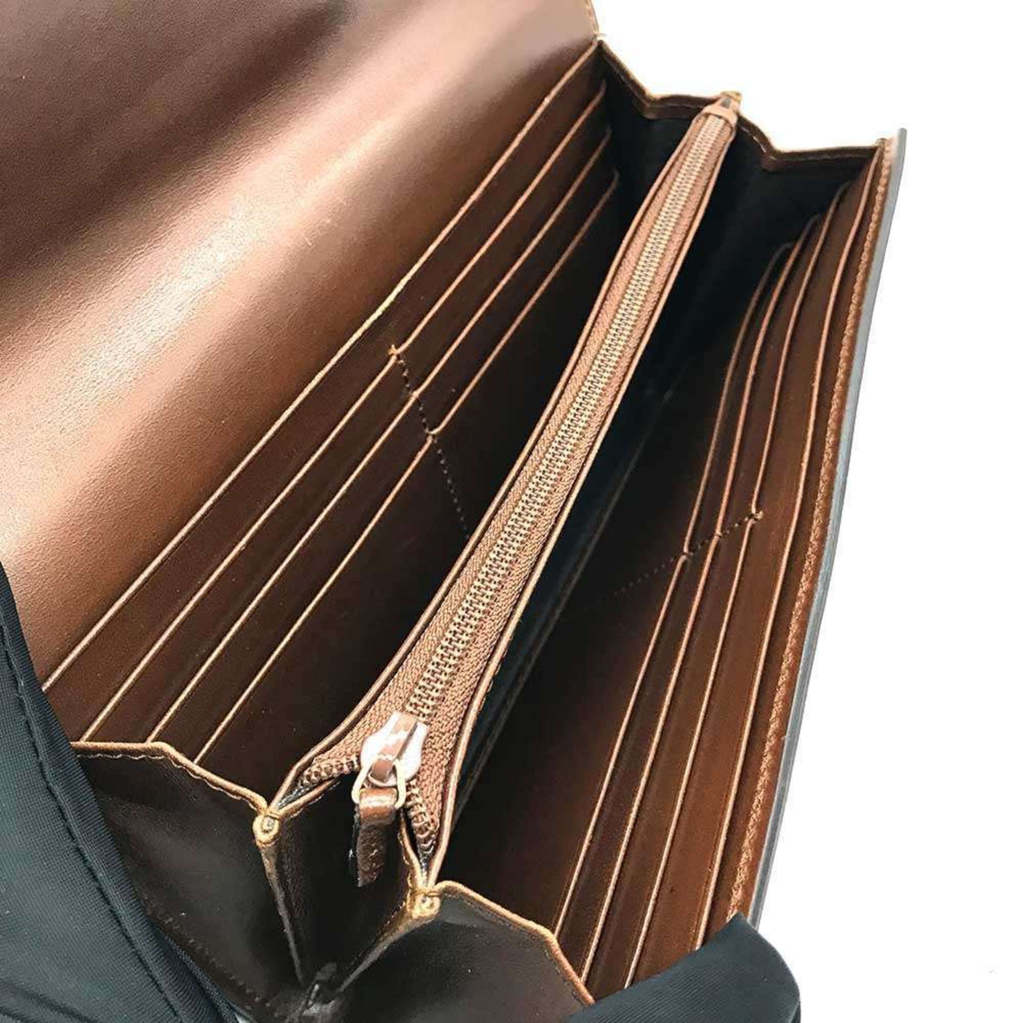 Gucci Gucci Long Wallet GG Supreme Leather Bi-fold Brown Men's 410100 GUCCI Size ONE SIZE - 5 Thumbnail