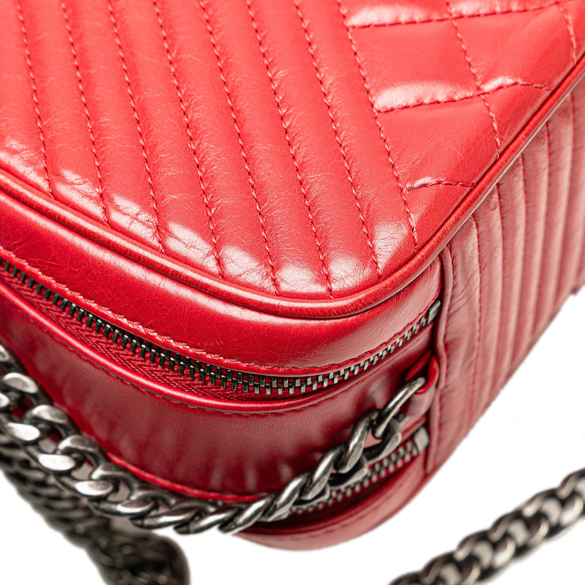 Chanel Chanel Small Quilted Glazed Calfskin Coco Boy Camera Bag Size ONE SIZE - 10 Thumbnail