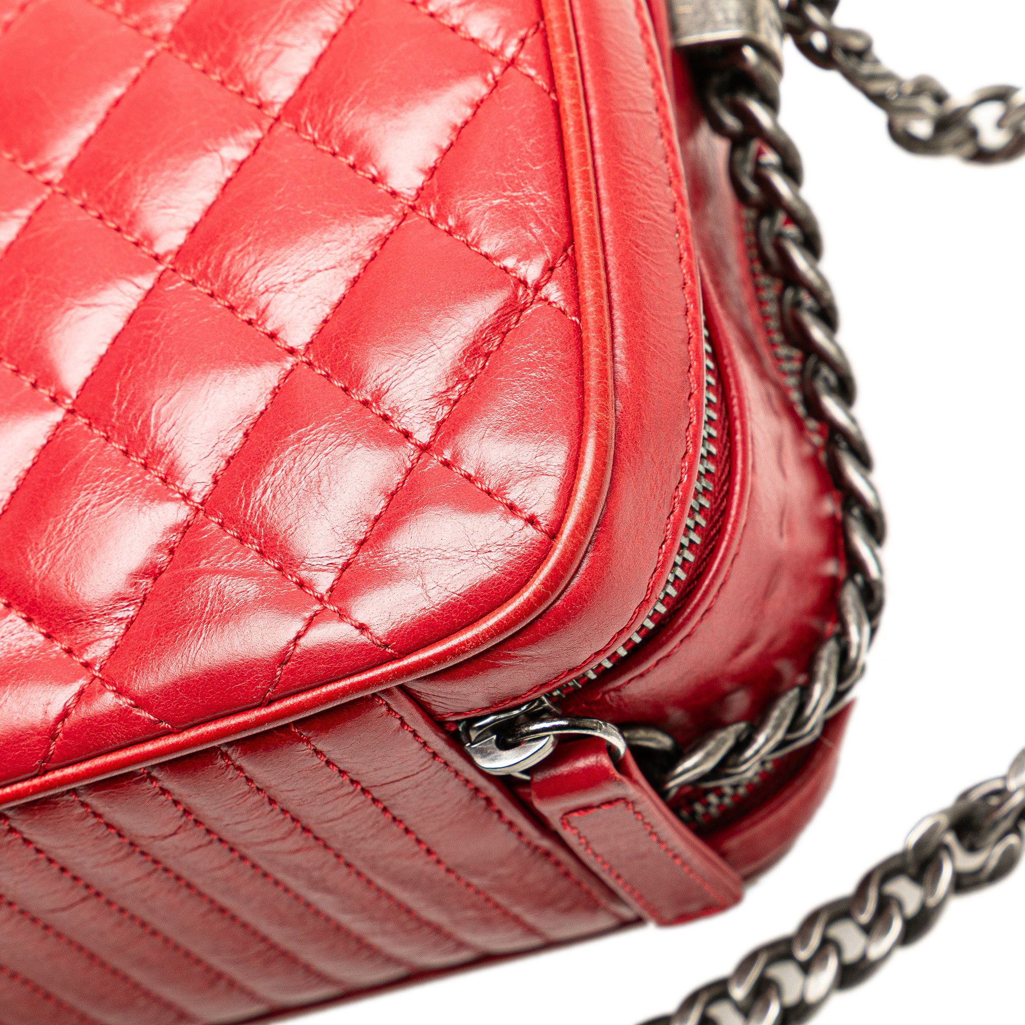 Chanel Chanel Small Quilted Glazed Calfskin Coco Boy Camera Bag Size ONE SIZE - 11 Thumbnail