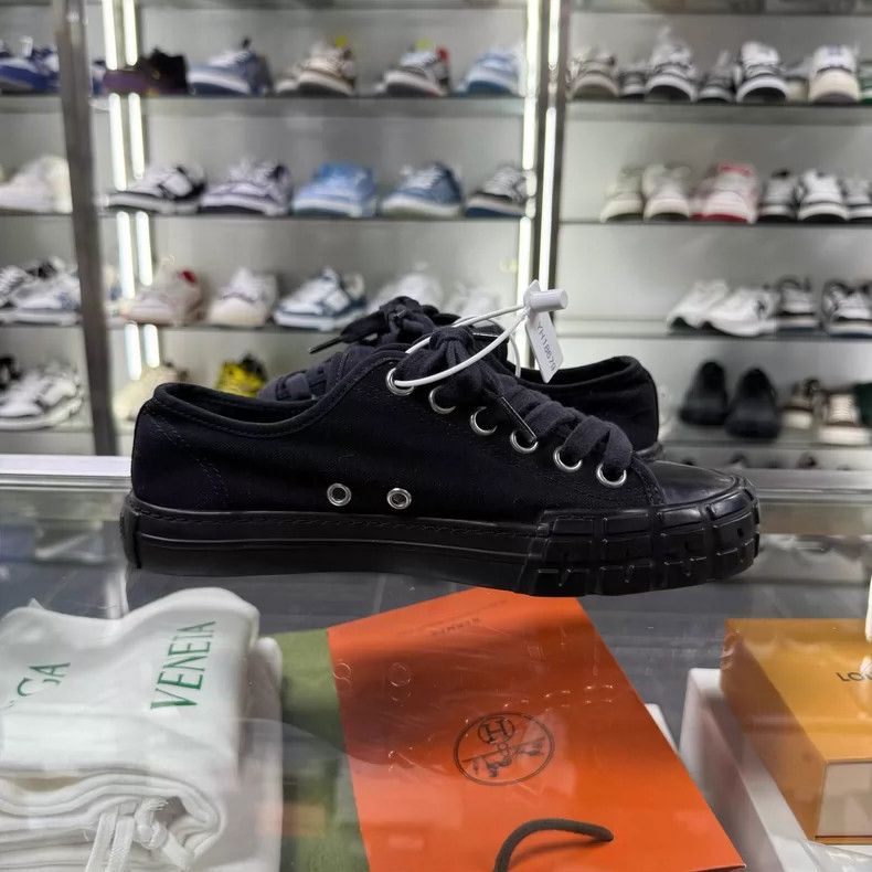 Prada PRADA Black Nylon Canvas Sneakers Size 37.5 Size US 7.5 / EU 40-41 - 4 Thumbnail