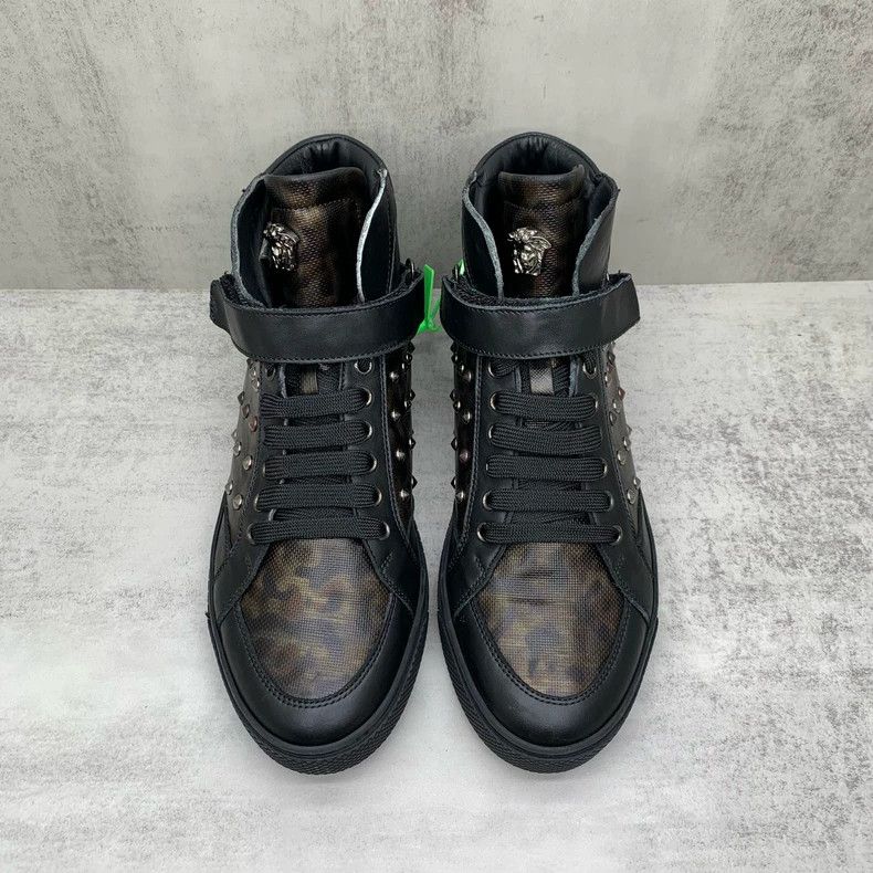 Versace Versace High-Top Leopard Print Sneakers Size US 9.5 / EU 42-43 - 4 Thumbnail