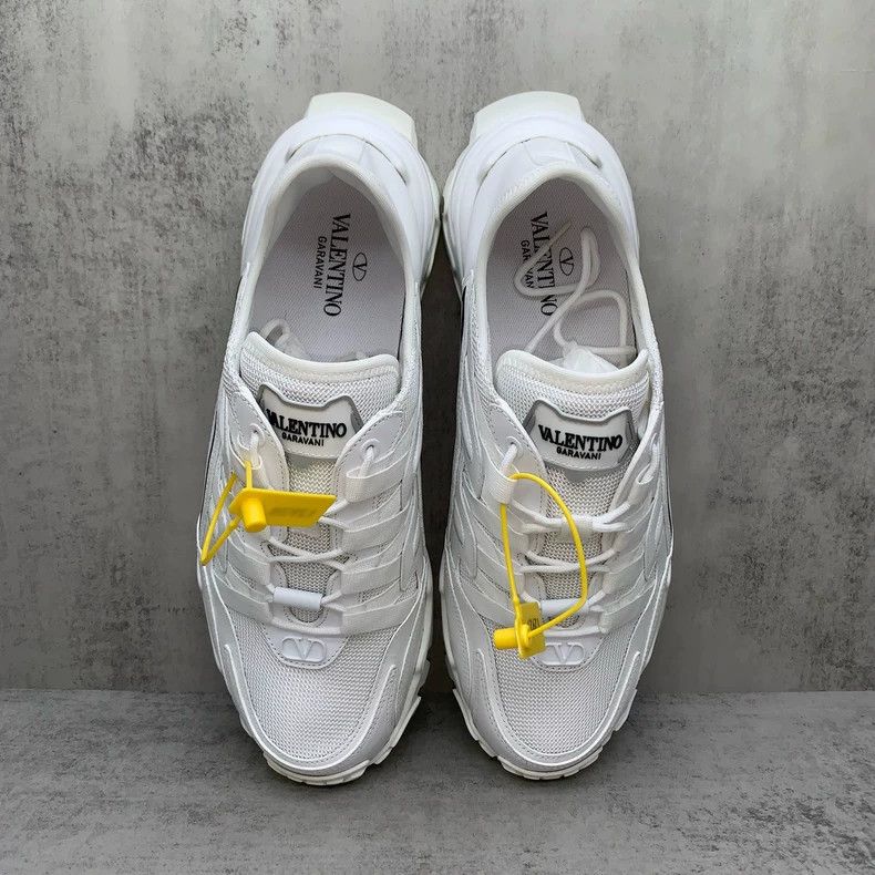 Valentino Valentino White Low-Top Running Shoes Size 43 Size US 10.5 / EU 43-44 - 6 Thumbnail